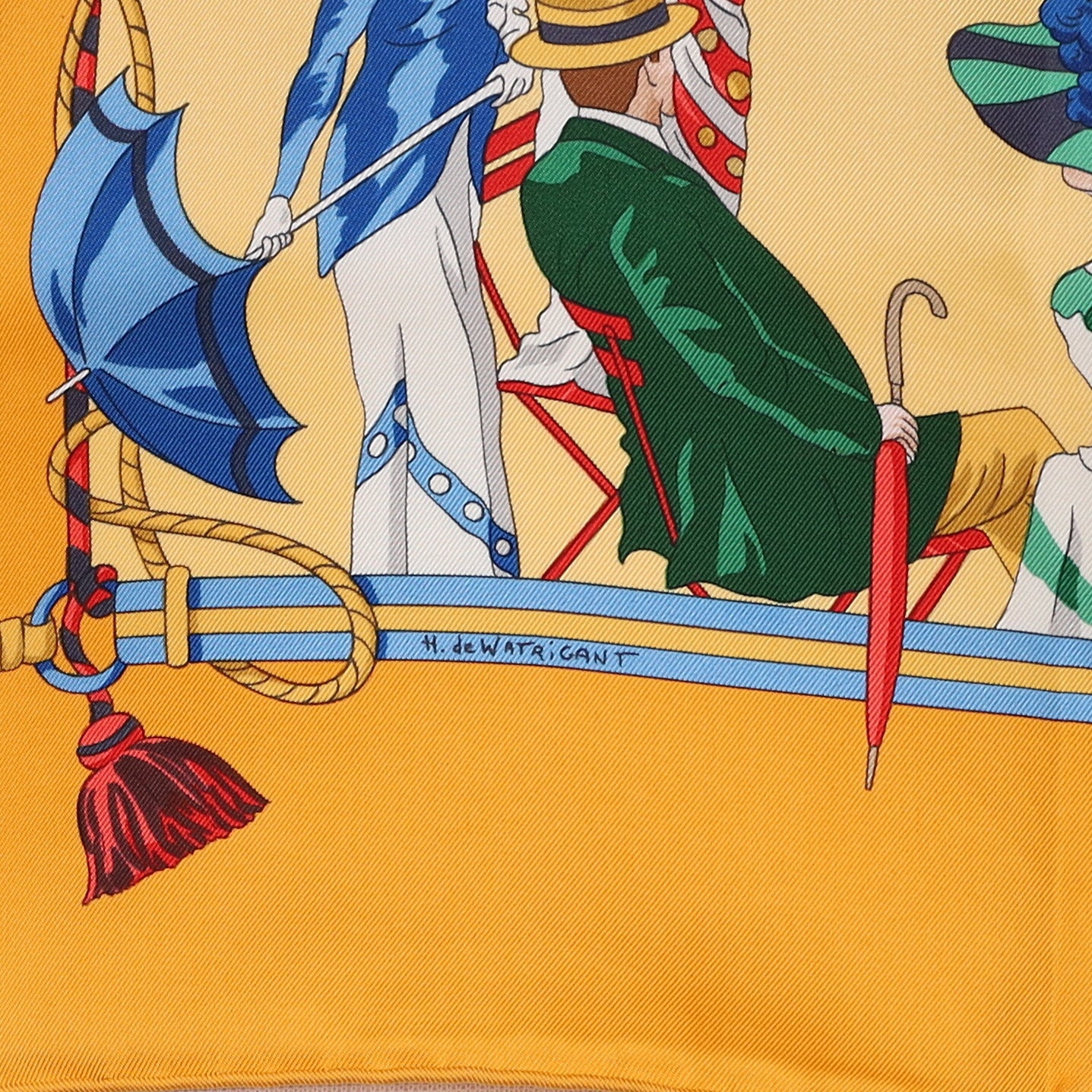 Brand New Boxed Hermès Ombrelles et Parapluies Silk Scarf Rare