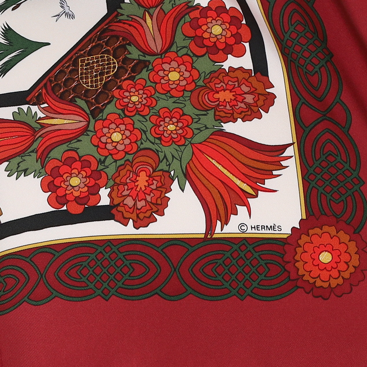 Brand New Boxed Hermès Découpages Silk Scarf Quite Rare