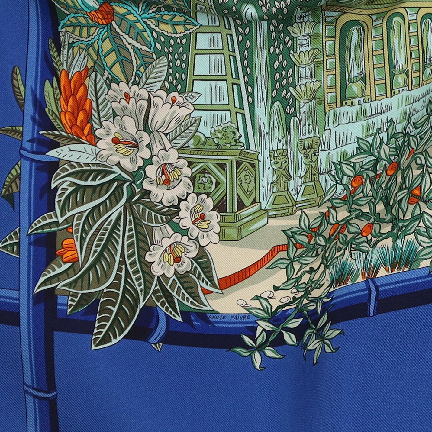 Brand New Boxed Hermès Jardins D'hiver Silk Scarf Quite Rare