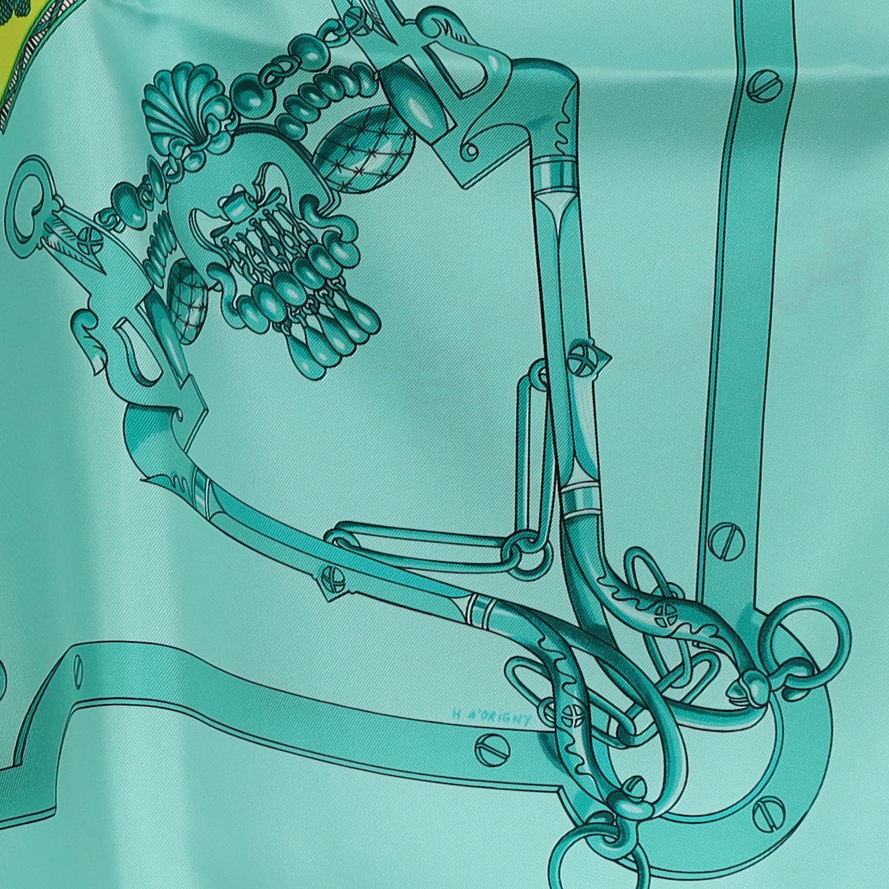 Brand New Boxed Hermès Mors & Gourmettes Silk Scarf Quite Rare