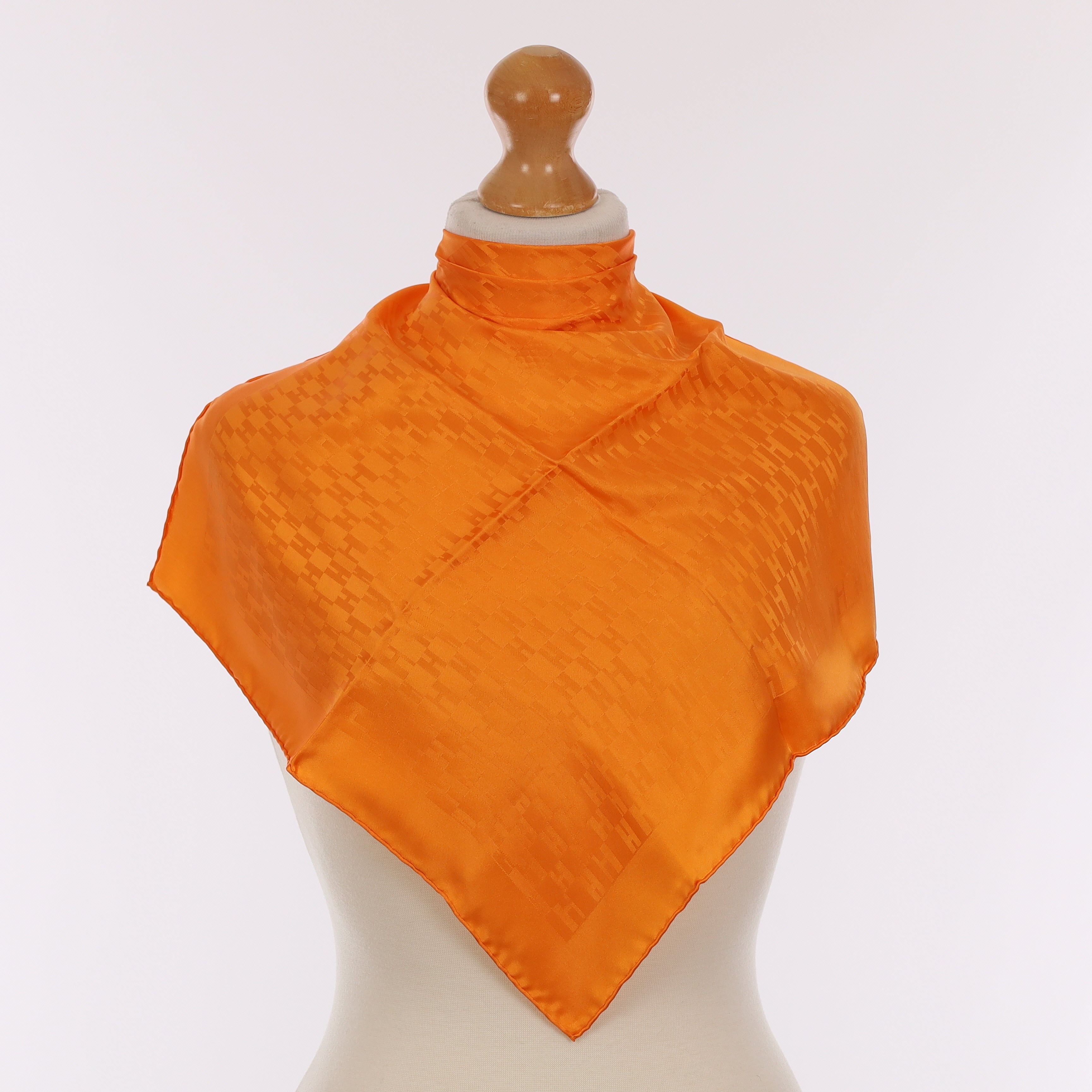 Brand New Boxed H Hermès Silk Scarf