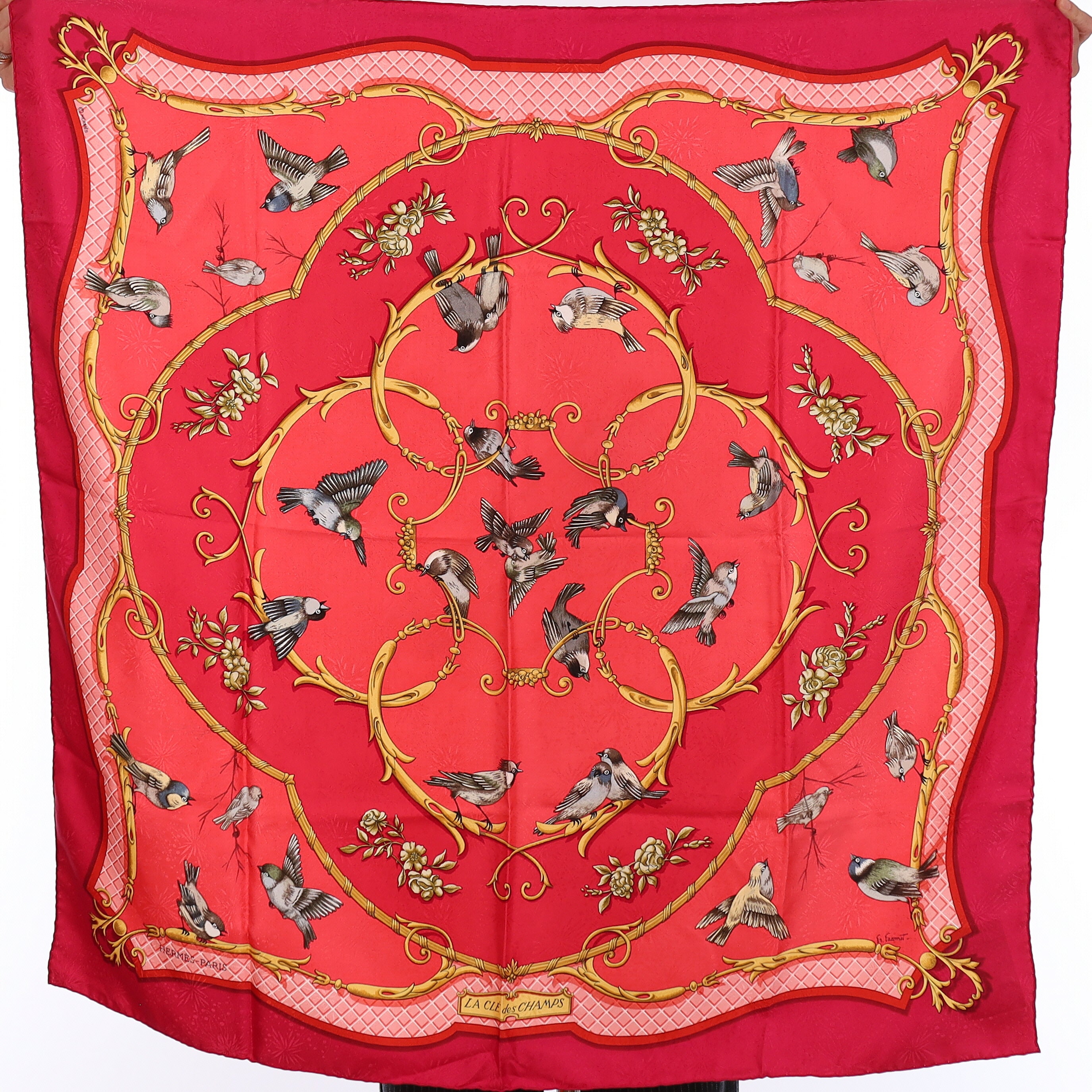 Hermès La Clé des Champs Silk Scarf