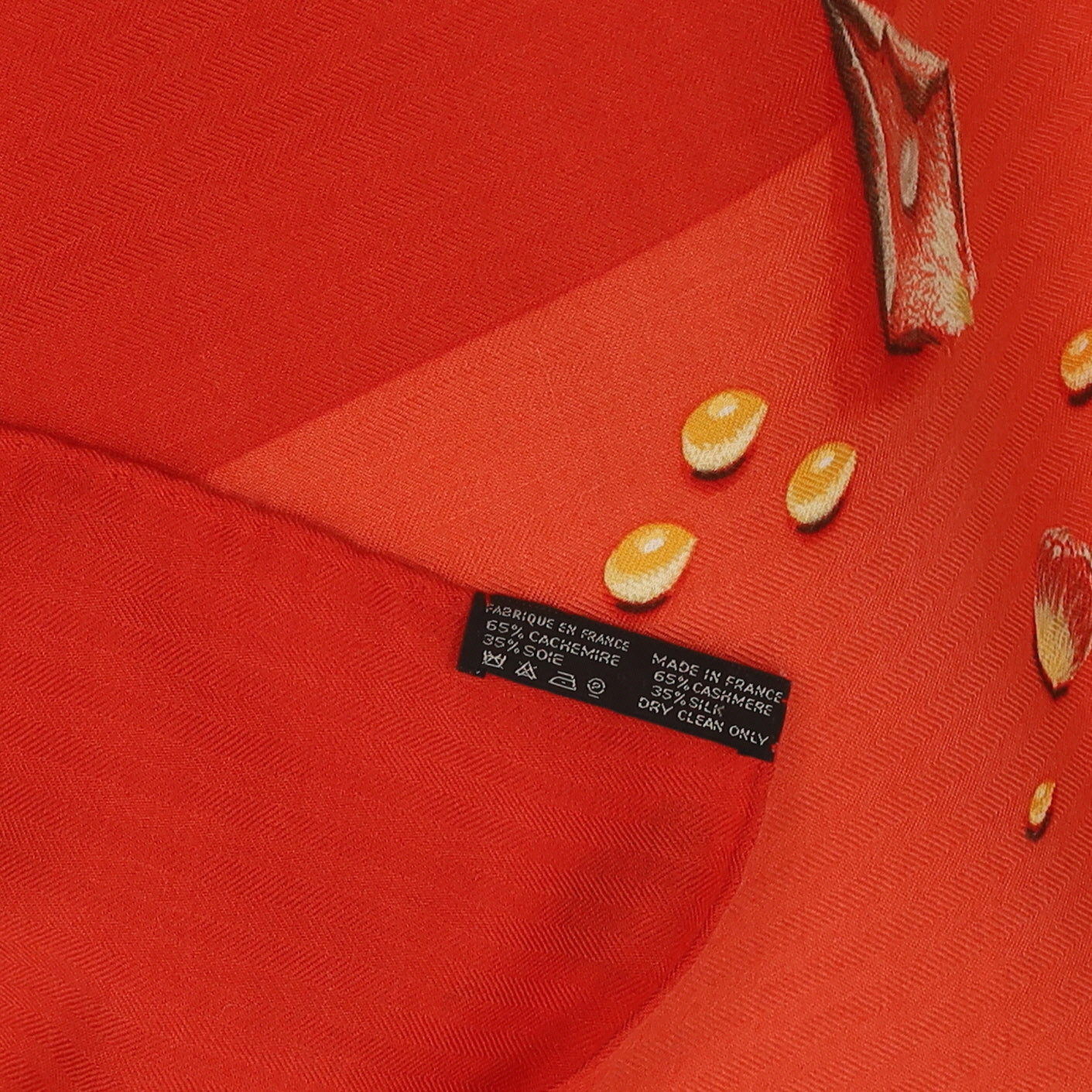 Pristine Hermès La Rosée Floral Cashmere and Silk Shawl
