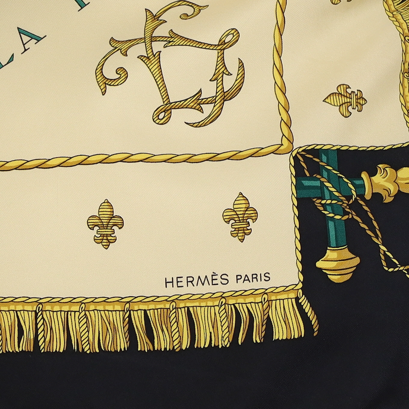 Hermès Vue du Carrosse de la Galère la Réale Silk Scarf