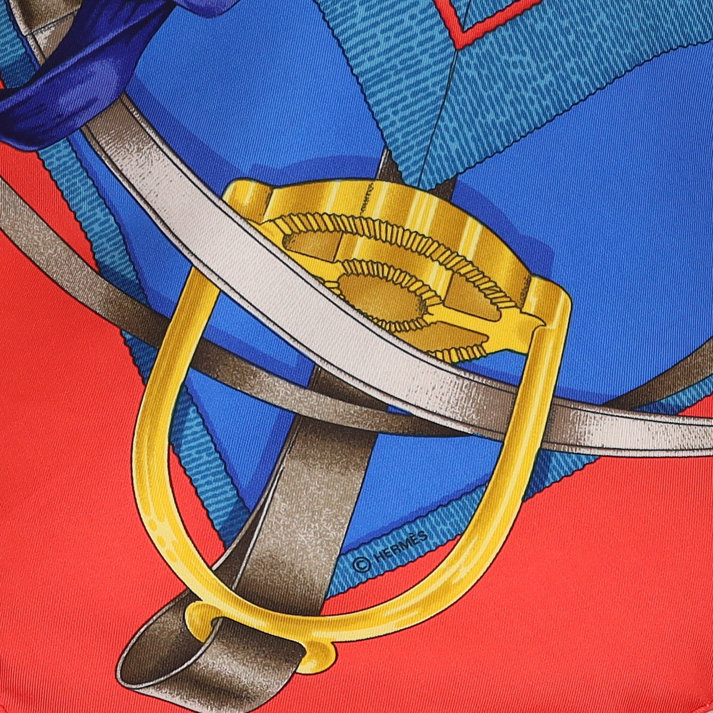 Hermès Grand Manège Vintage Silk Scarf