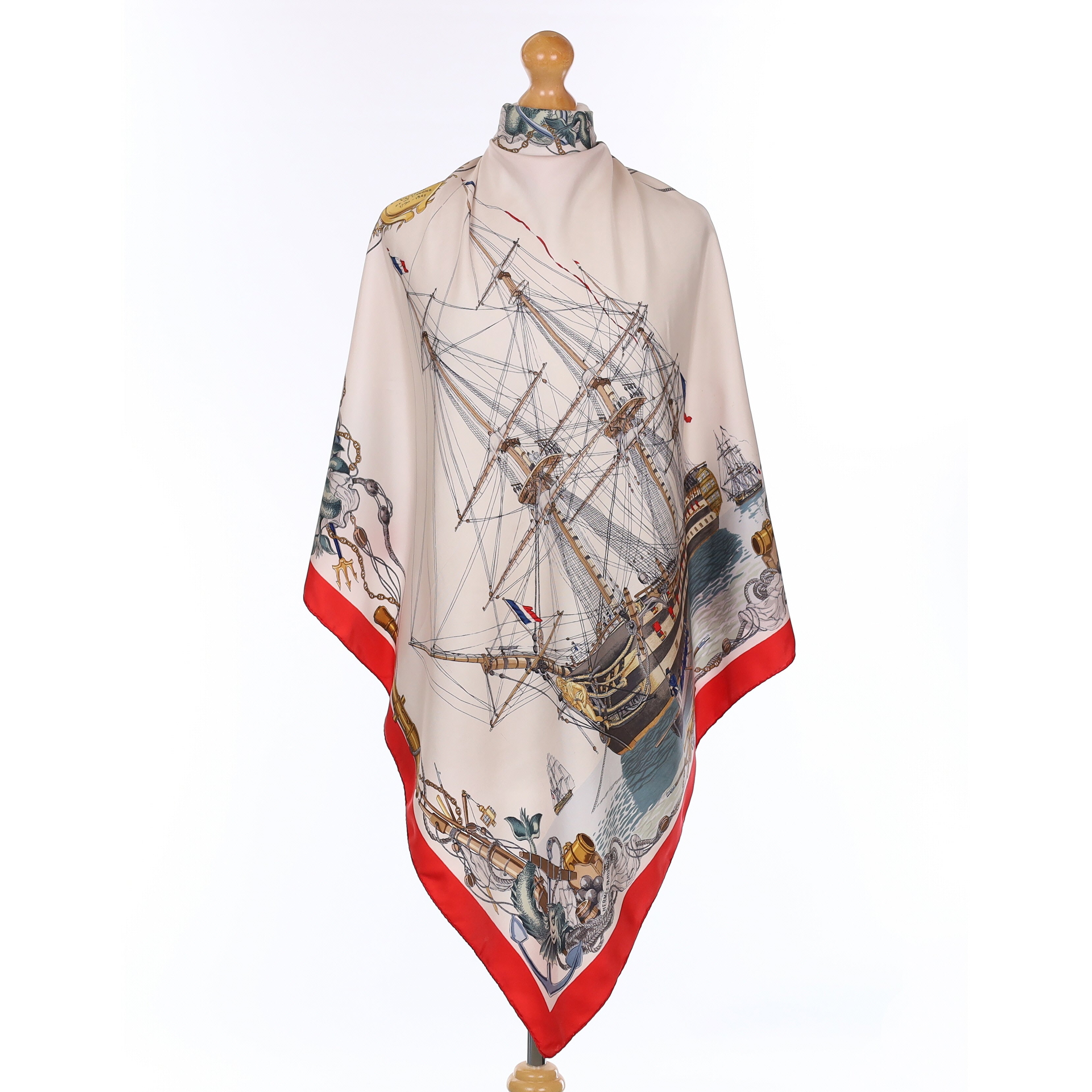 Hermès L'Ocean Silk Scarf Quite Rare