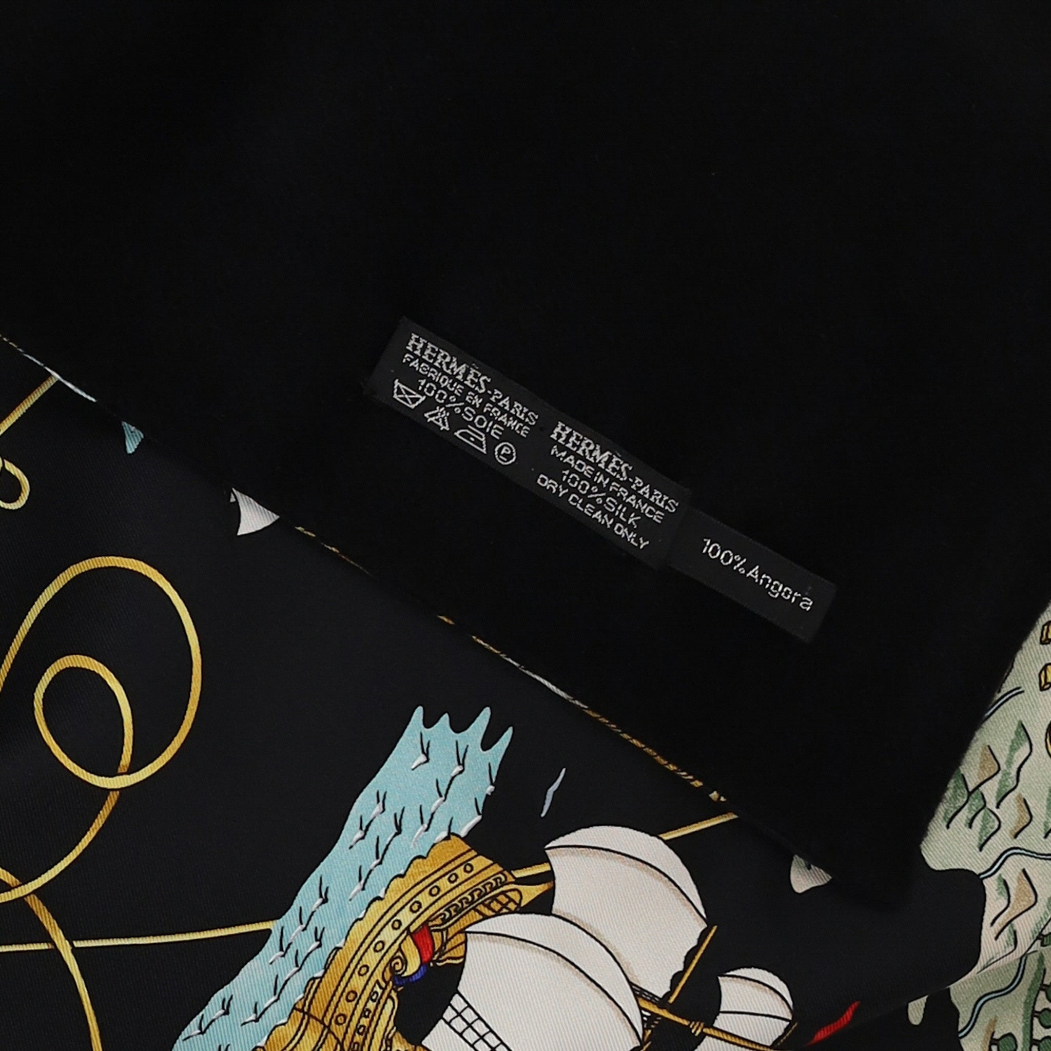 Brand New Boxed Hermès Voiles de Lumiere Silk and Angora Scarf