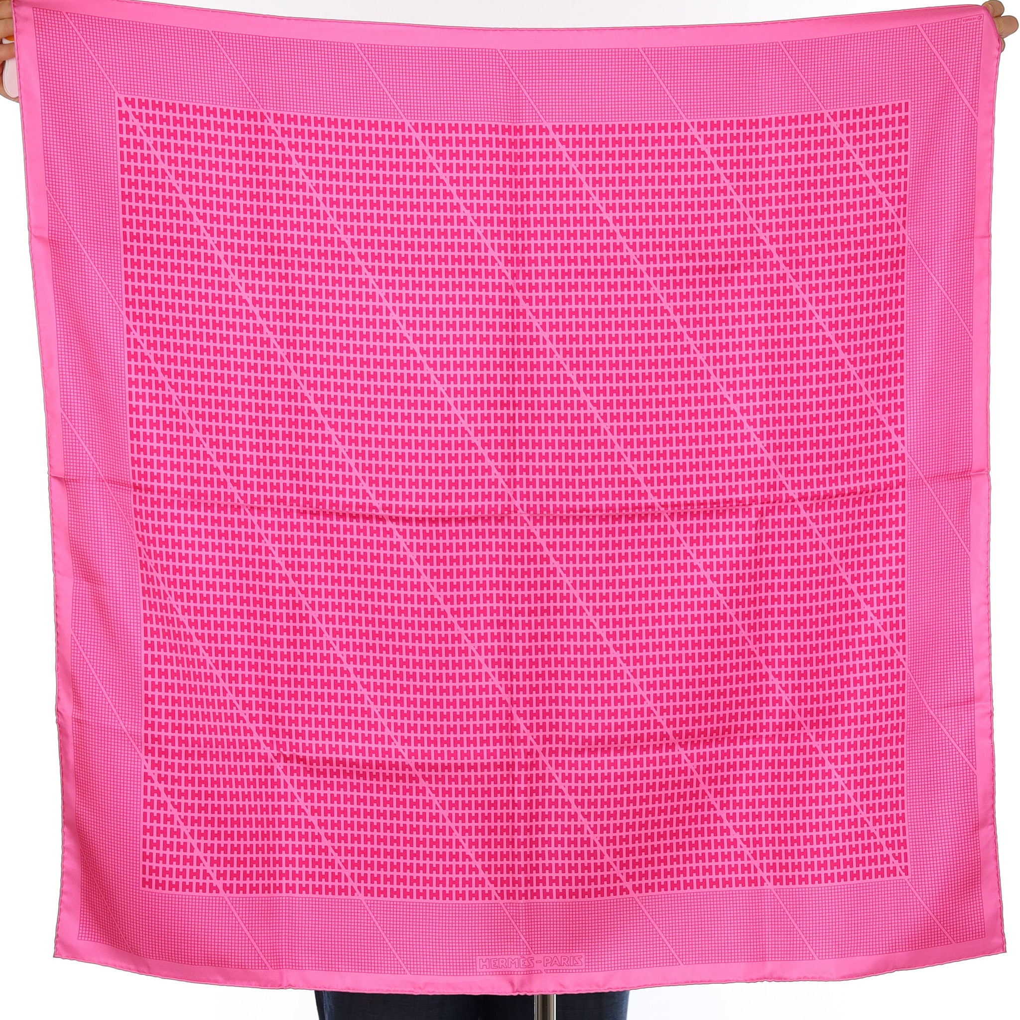 Brand New Boxed Hermès H En Bias Silk Scarf Quite Rare