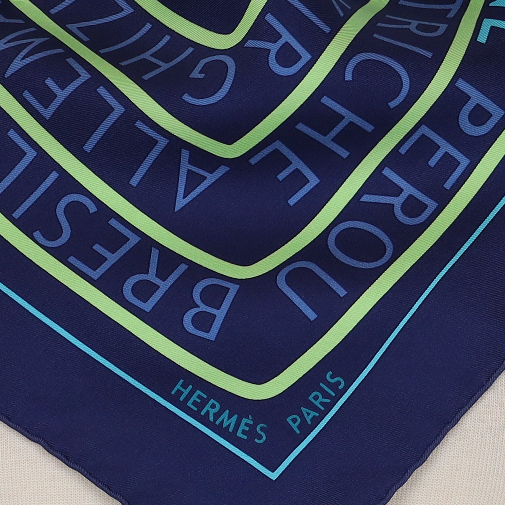 Pristine Boxed Hermès Les Sources de la Vie Silk Scarf Rare