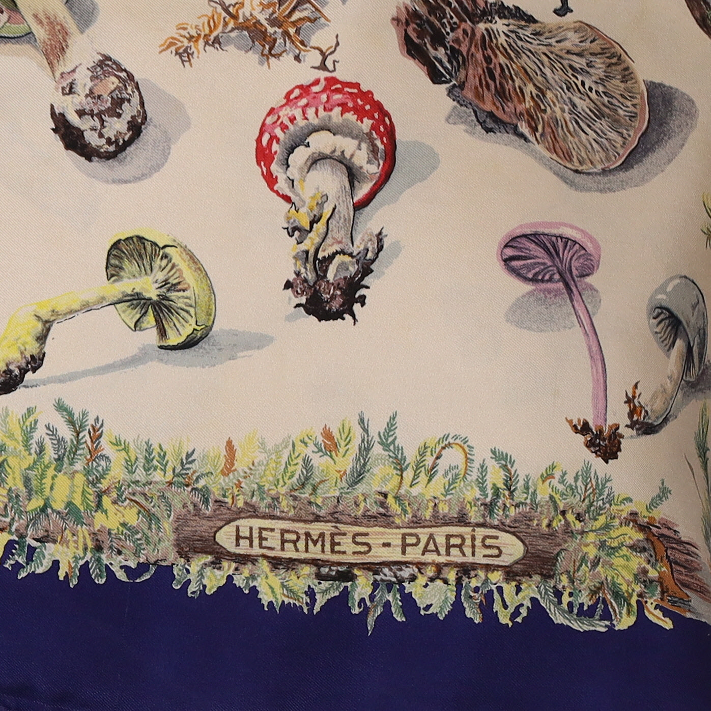 Hermès Les Champignons II Silk Scarf