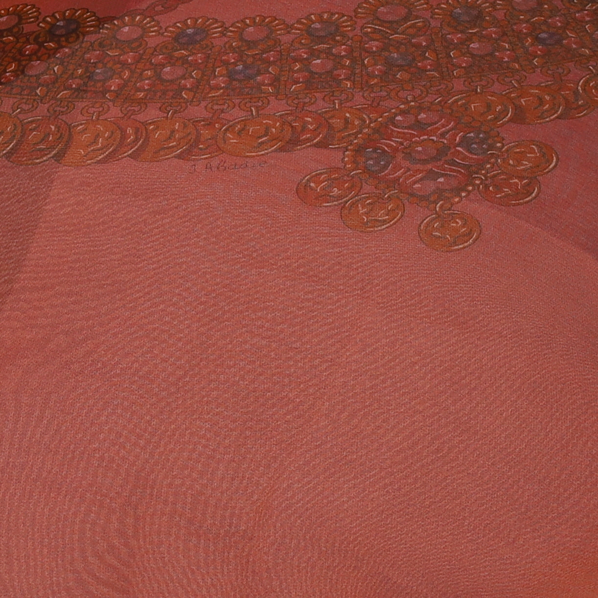 Brand New Hermès Kosmima Mousseline 140 Silk Scarf