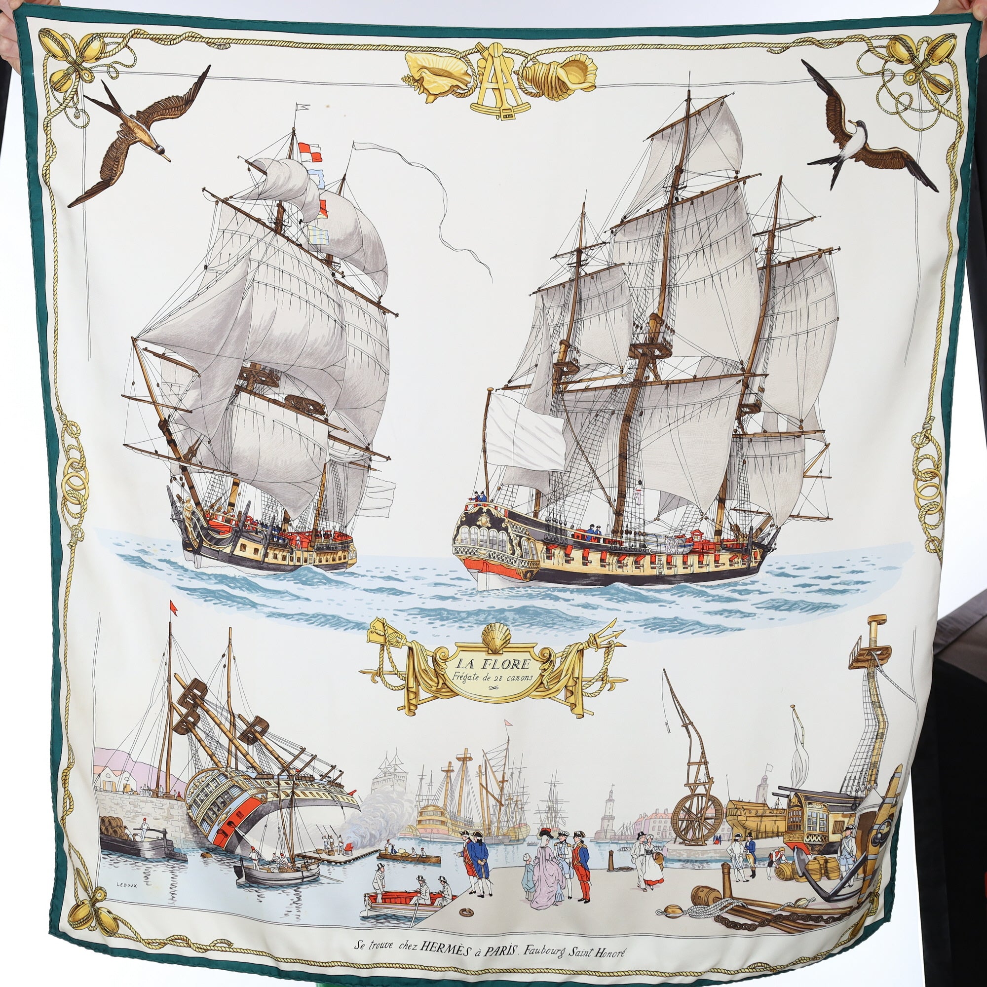 Hermès La Flore Silk Scarf Rare