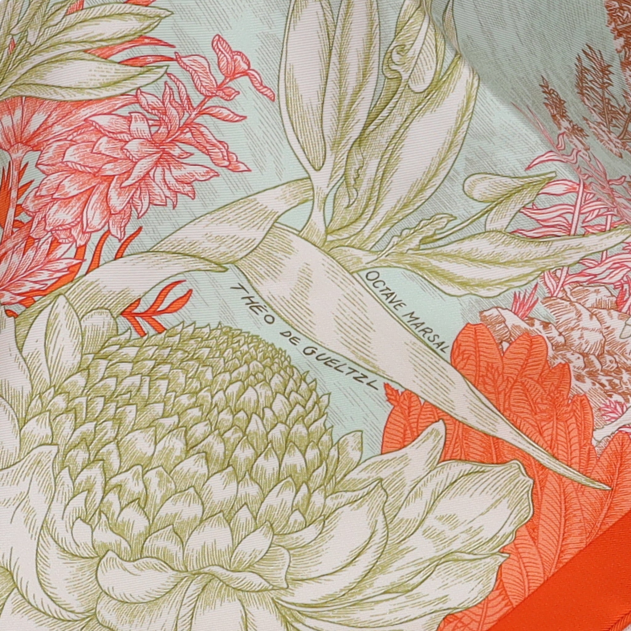 Brand New Boxed Hermès Faubourg Tropical Silk Scarf