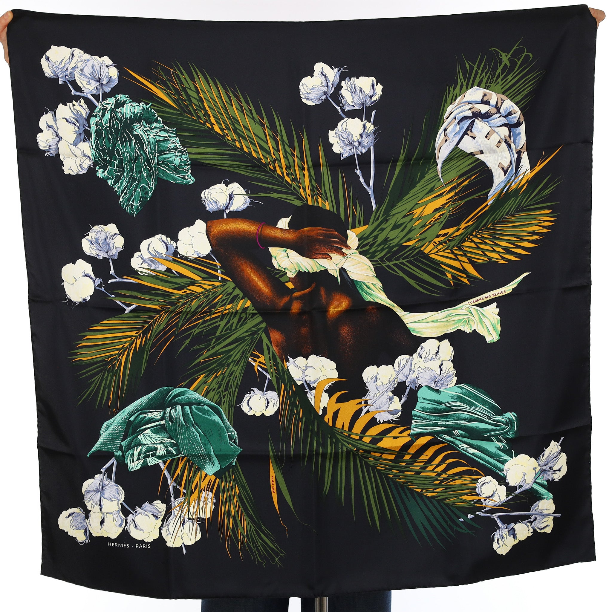 Brand New Boxed Hermès Turbans des Reines Silk Scarf Quite Rare