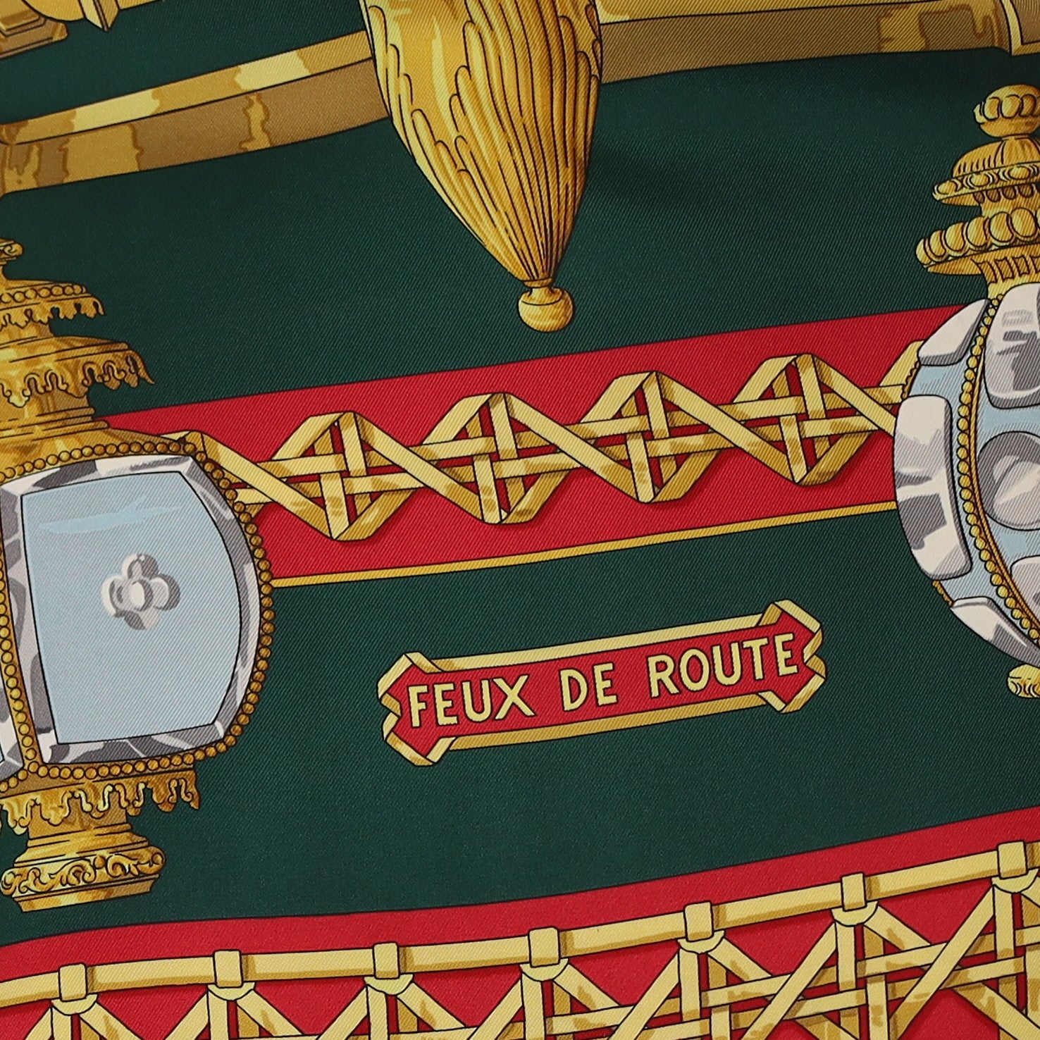 Hermès Feux de Route Silk Scarf