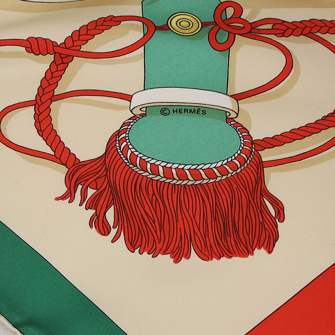 Hermès A la Gloire de la Légion Silk Scarf Rare