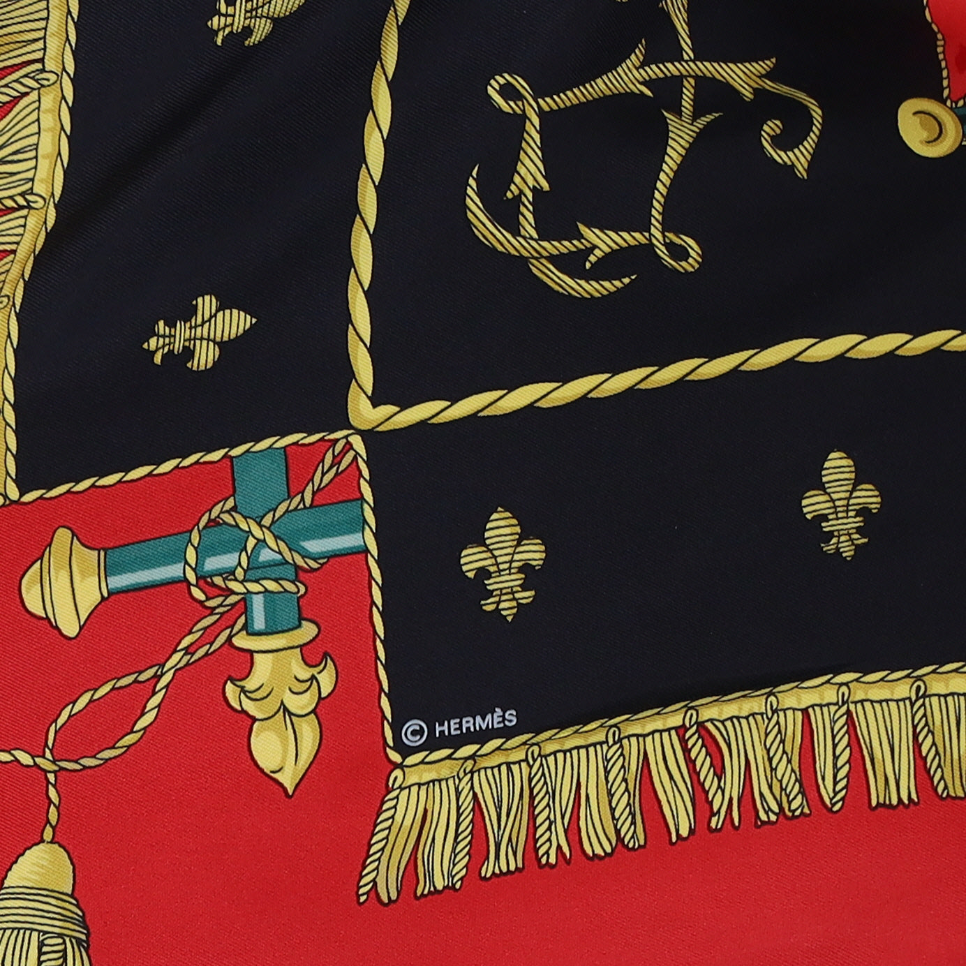 Hermès Vue du Carosse de la Galère la Réale Silk Scarf