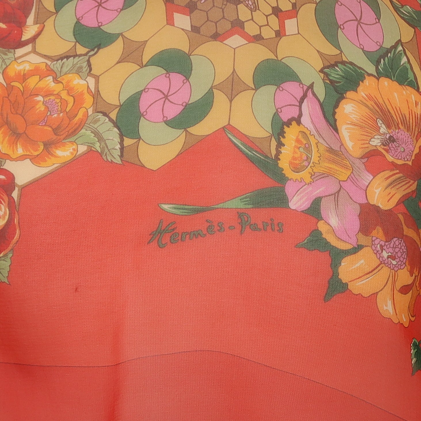 Brand New Hermès Le Festin des Abeilles Mousseline 140 Silk Scarf