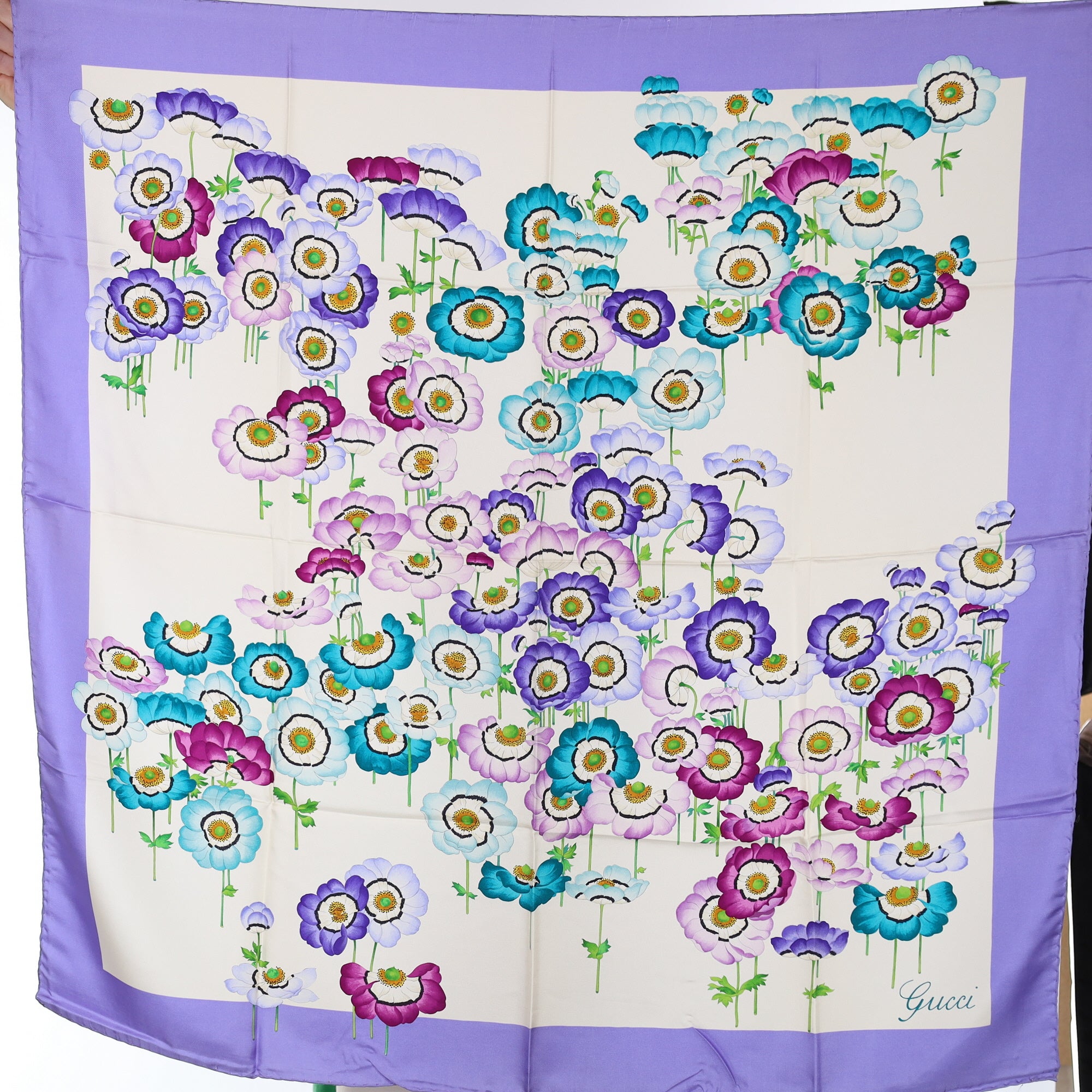Brand New Boxed Gucci Silk Scarf