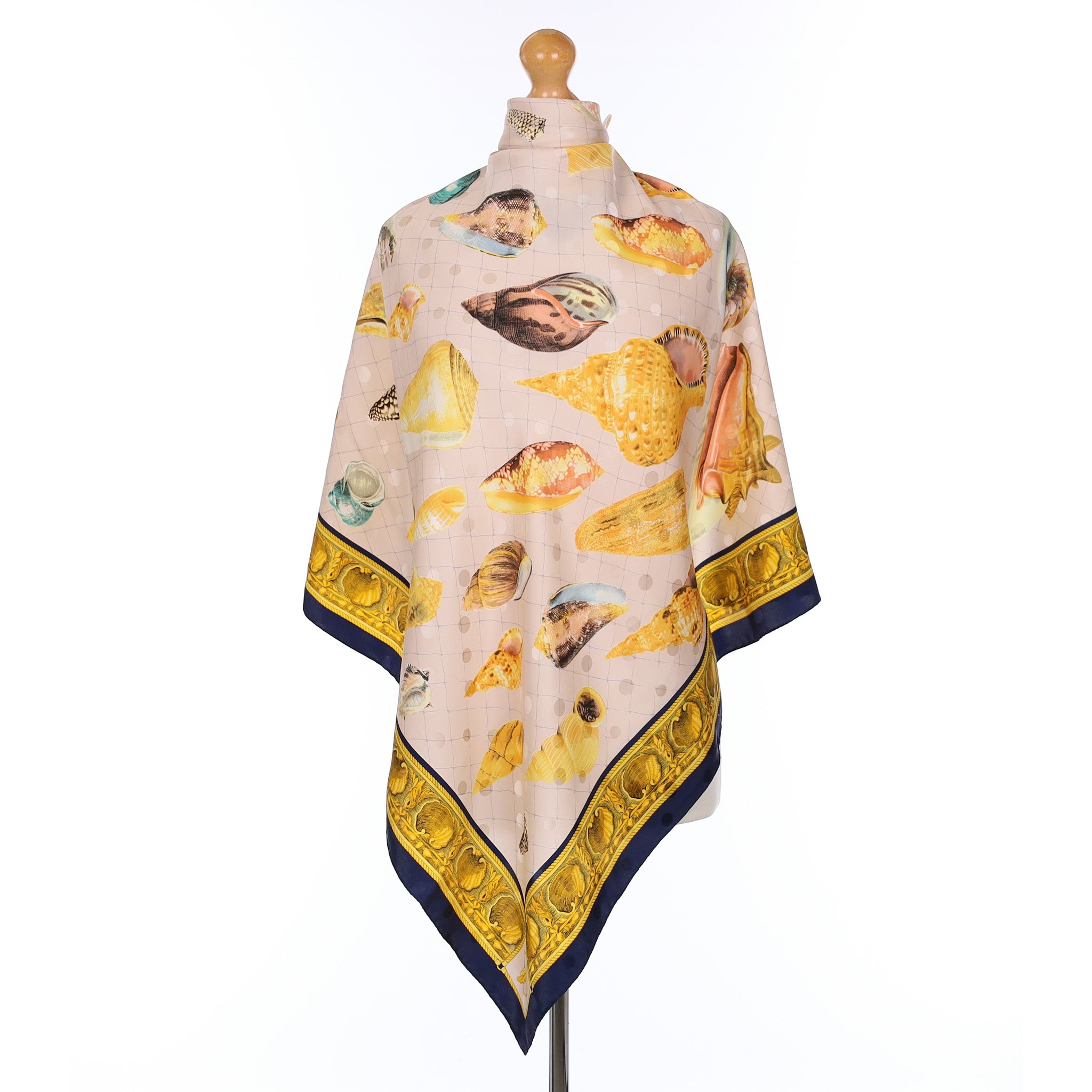 Basile Shell Design Silk Scarf