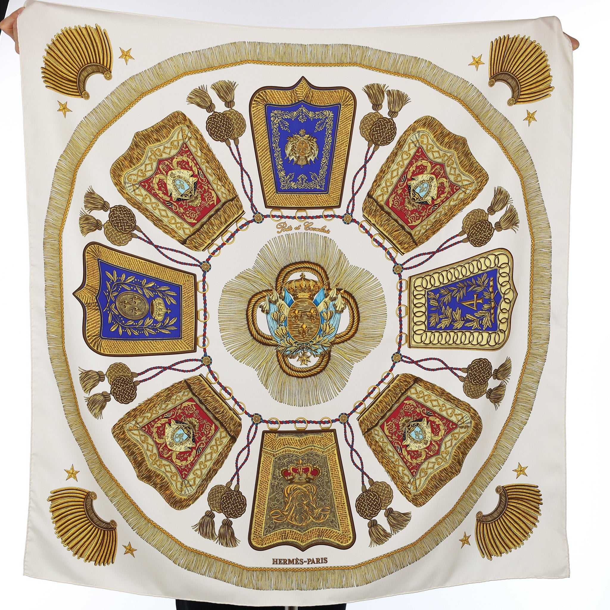 Hermès Poste et Cavalerie Vintage Silk Scarf