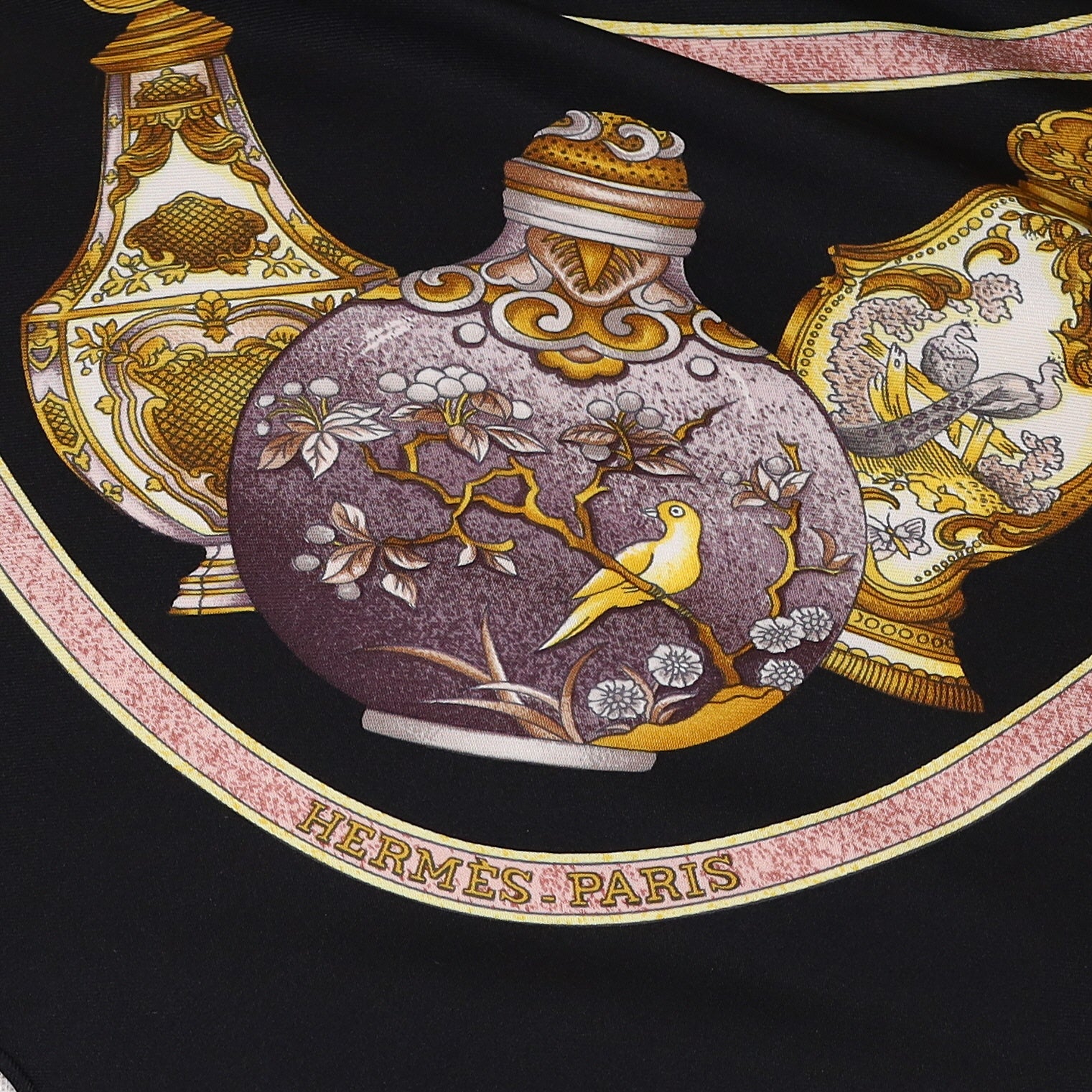 Pristine Hermès Qu'importe Le Flacon Silk Scarf