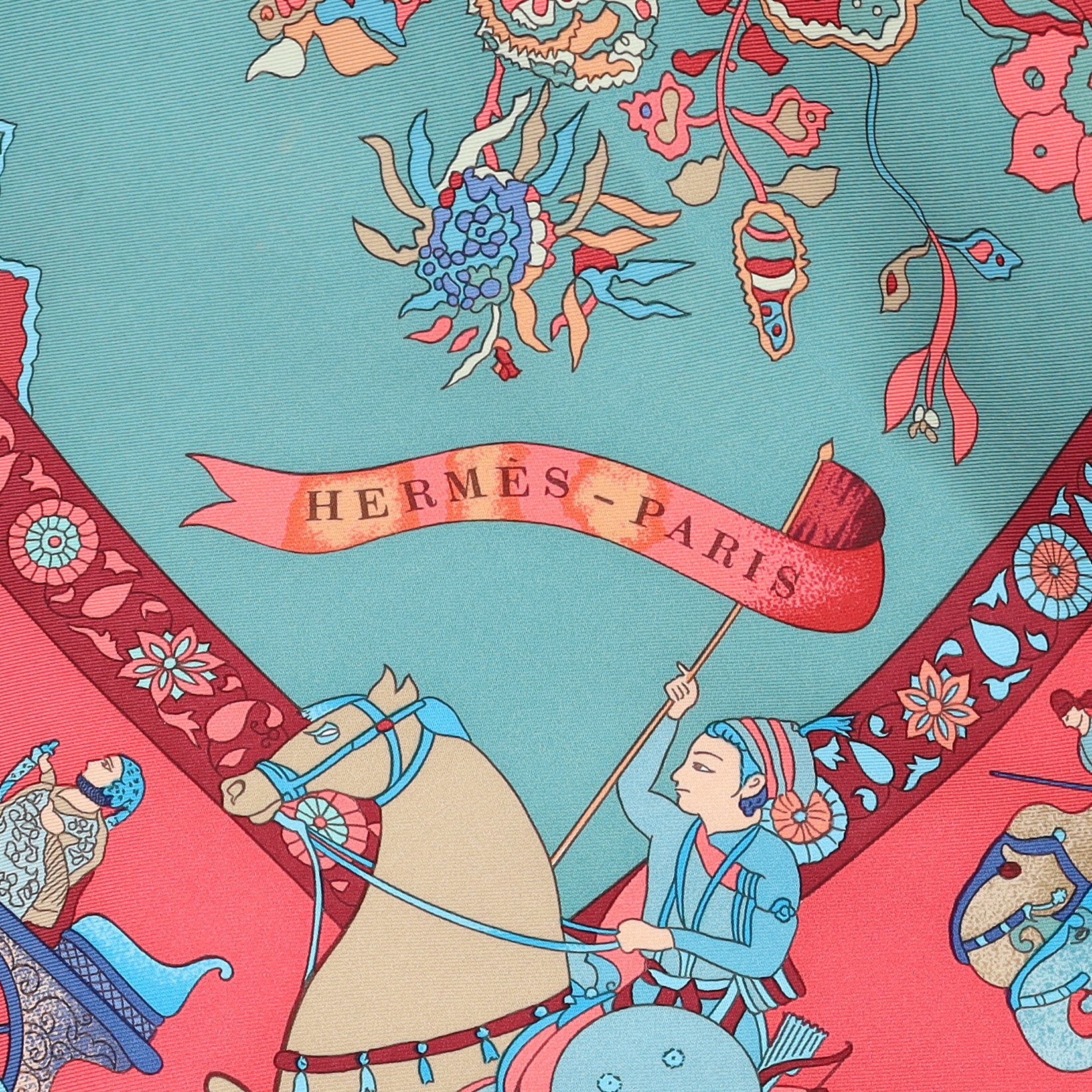 Hermès Fantaisies Indiennes Silk Scarf