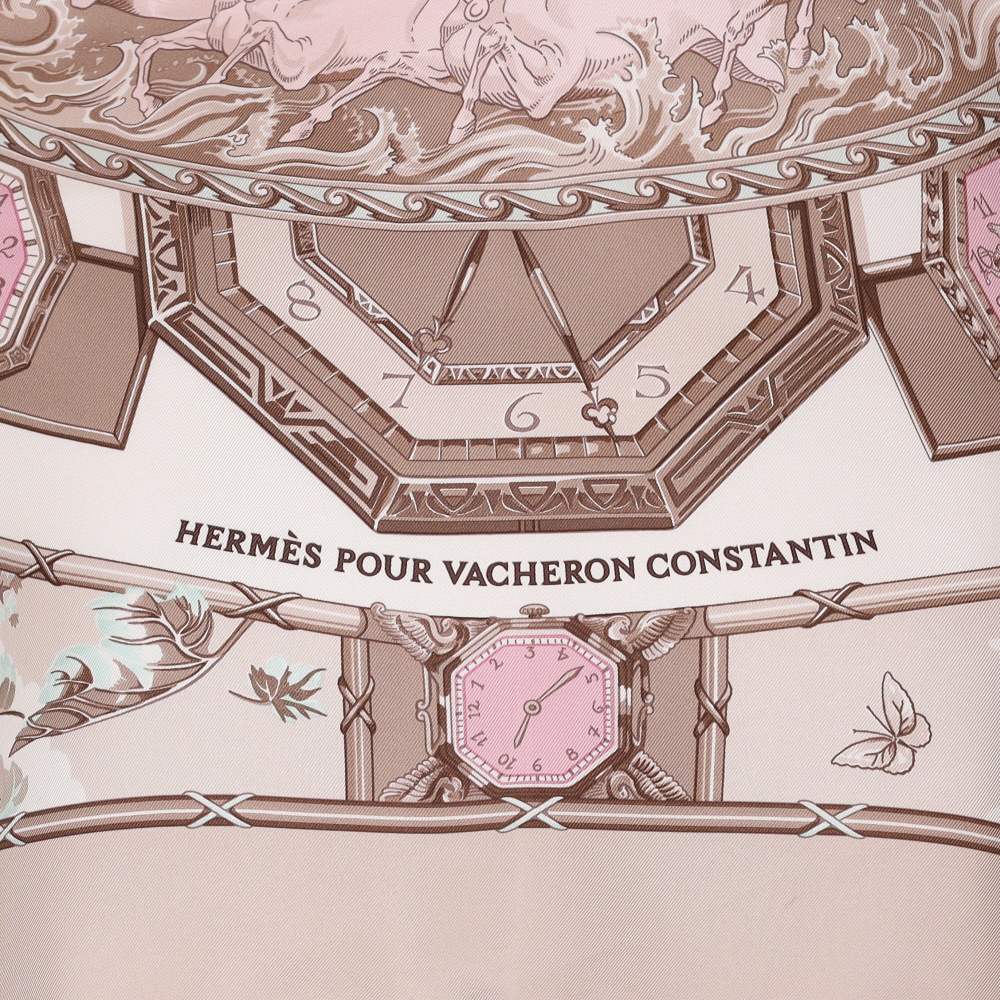 Hermès Pour Vacheron Constantin Silk Scarf Very Rare