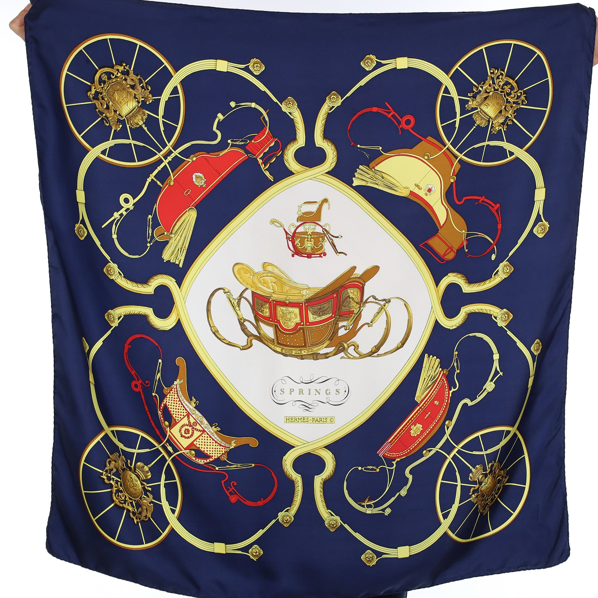 Hermès Springs Silk Scarf