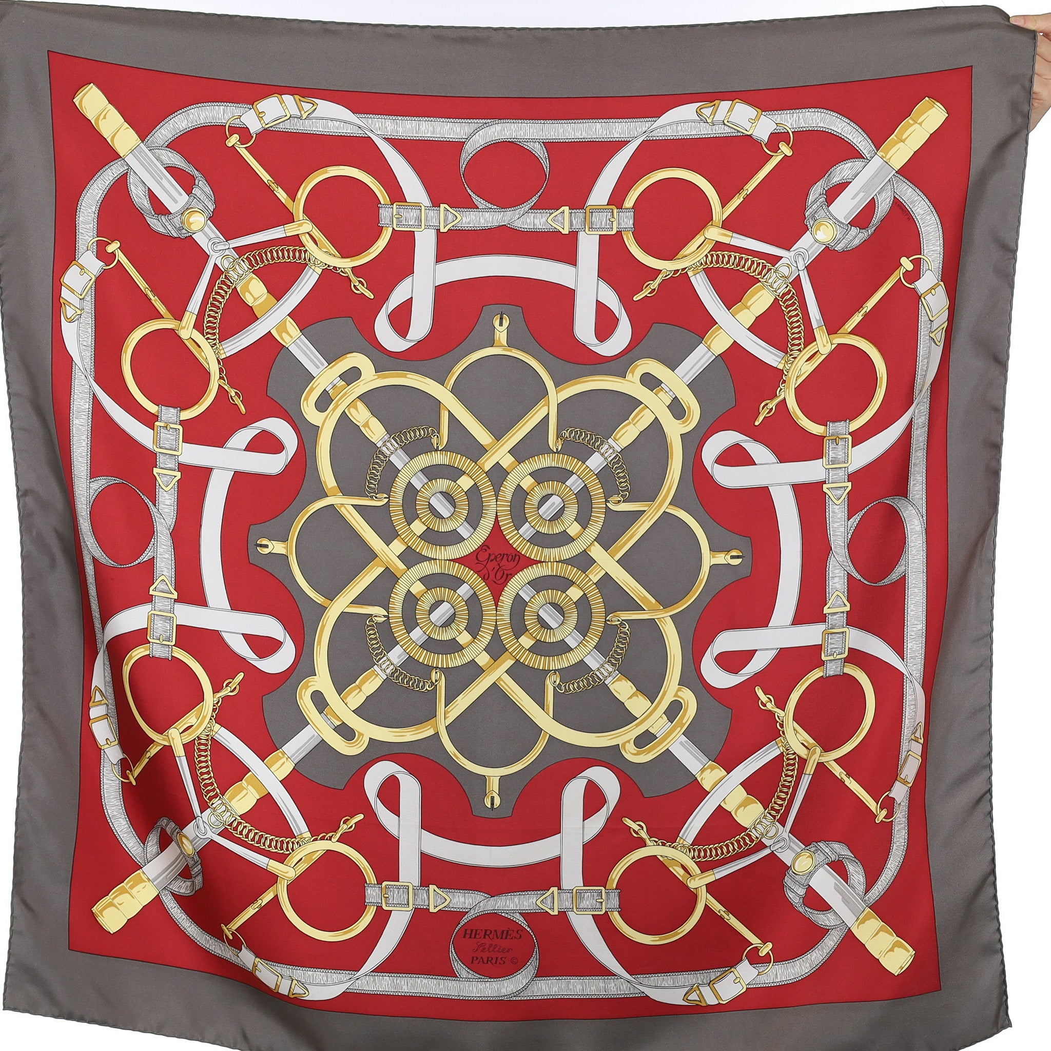 Hermès Eperon d'Or Silk Scarf