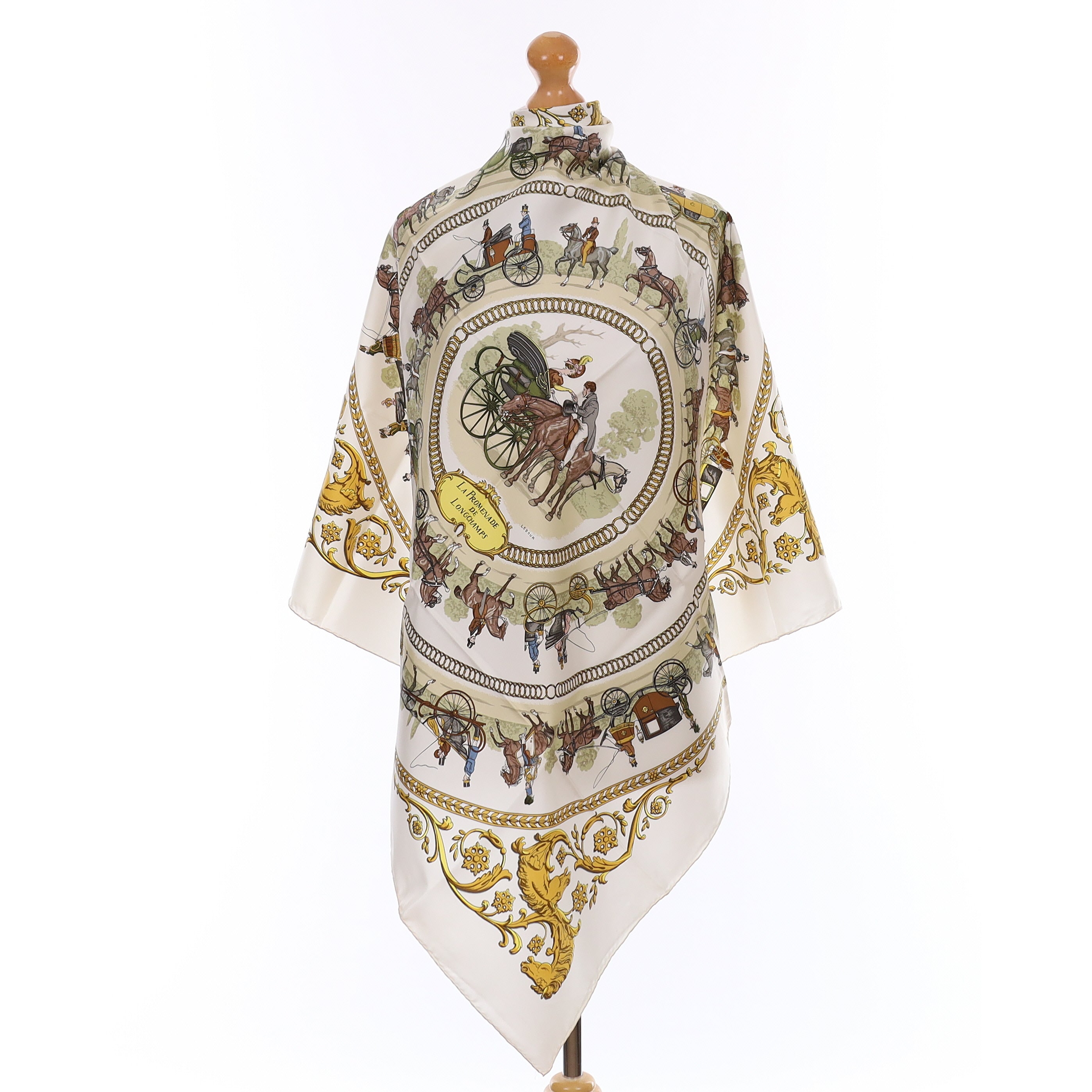 Hermès La Promenade de Longchamps Silk Scarf