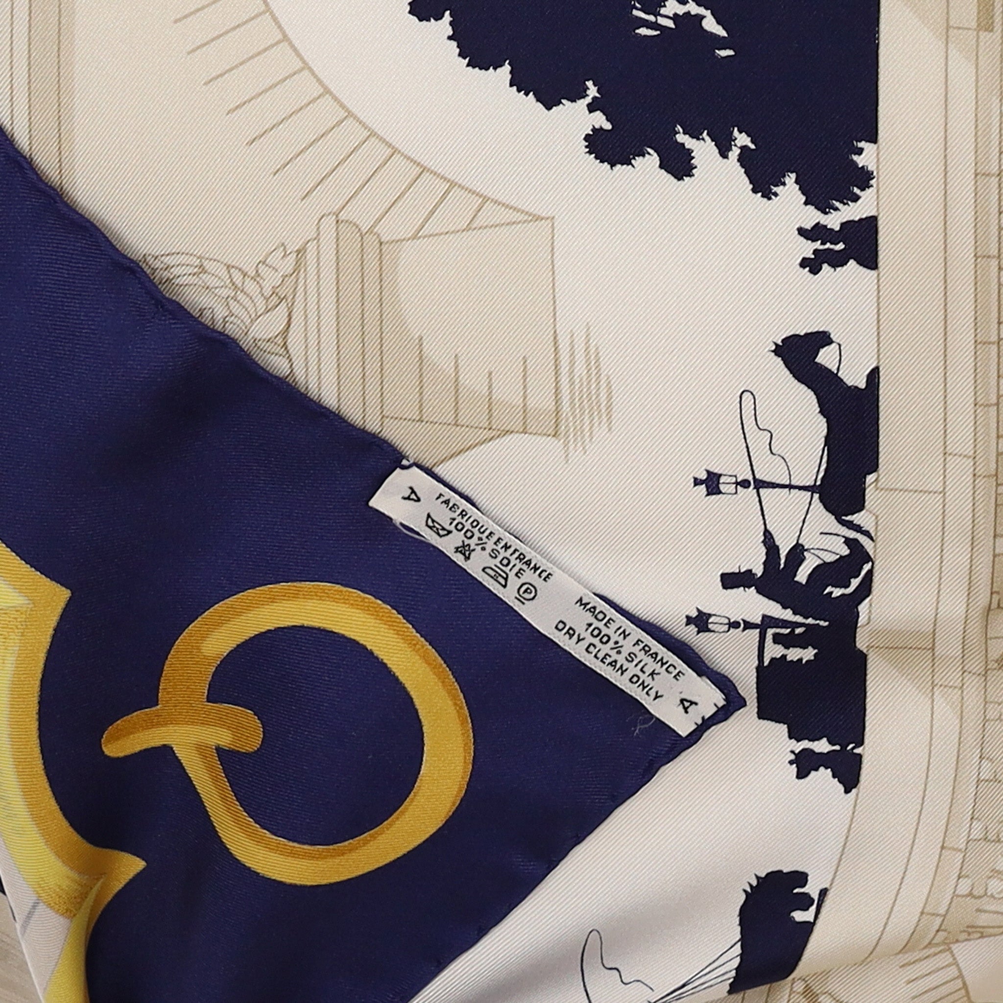 Pristine Hermès Les Ponts de Paris Vintage Silk Scarf Quite Rare