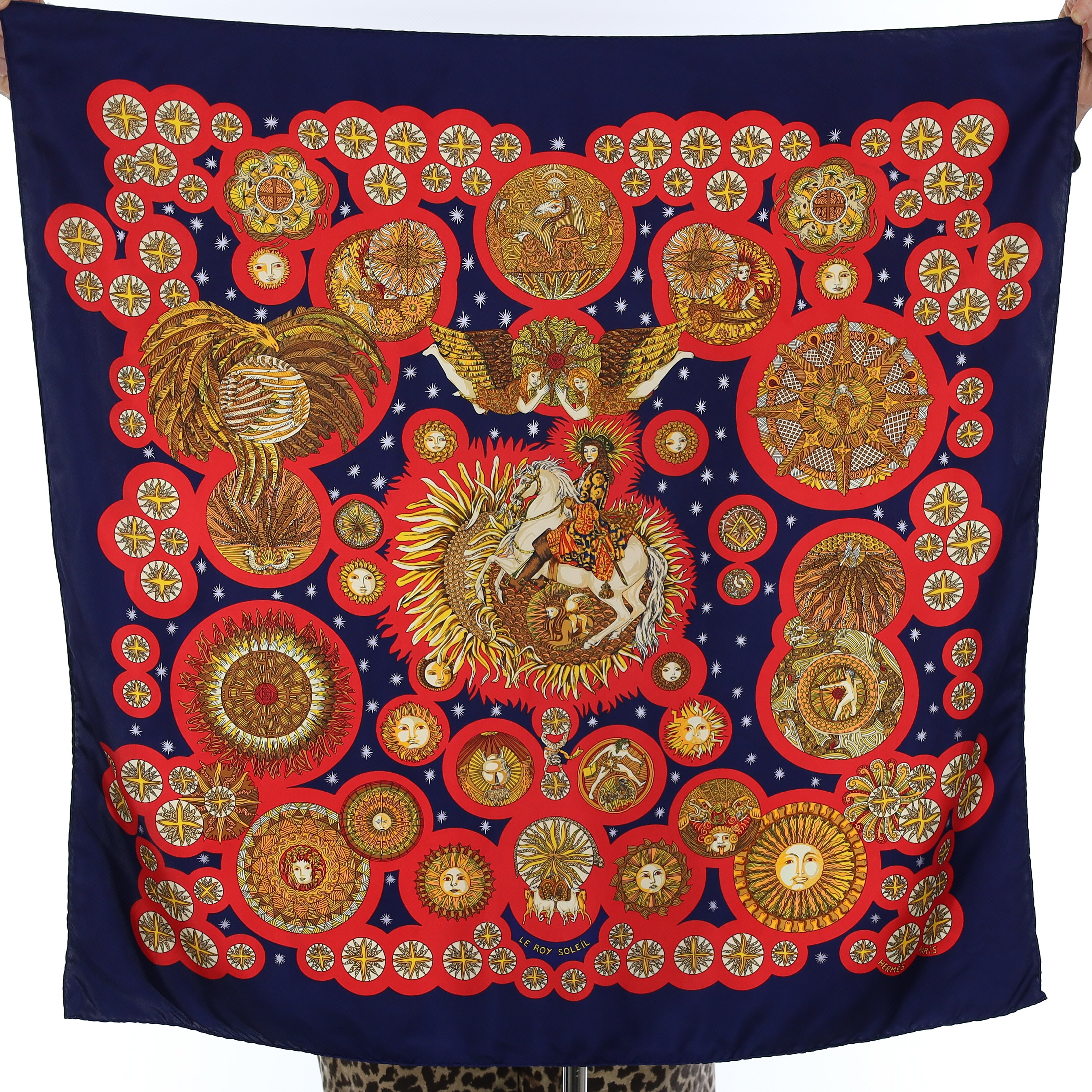 Hermès Le Roy Soleil Silk Scarf