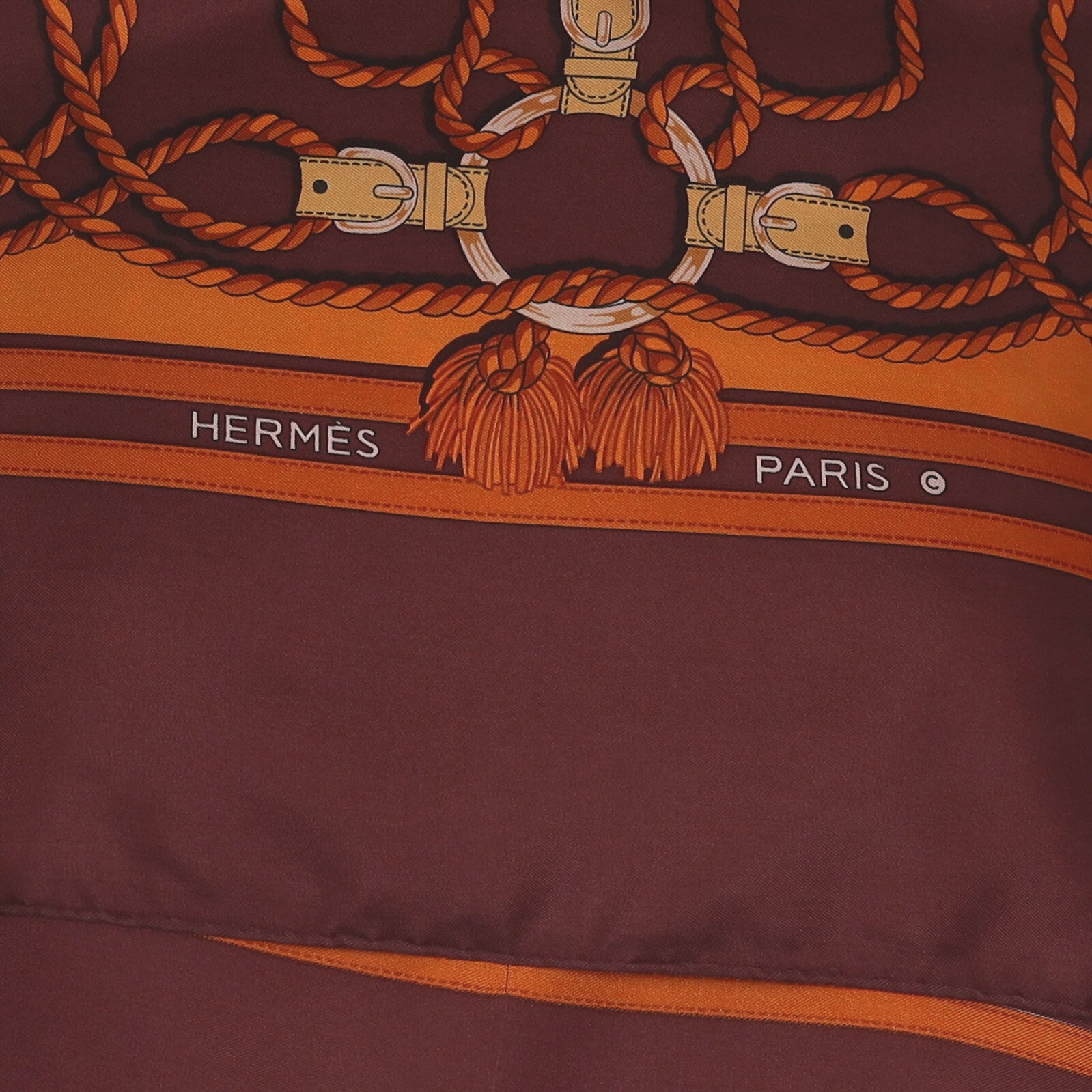 Hermès Cordelières Silk Scarf Quite Rare