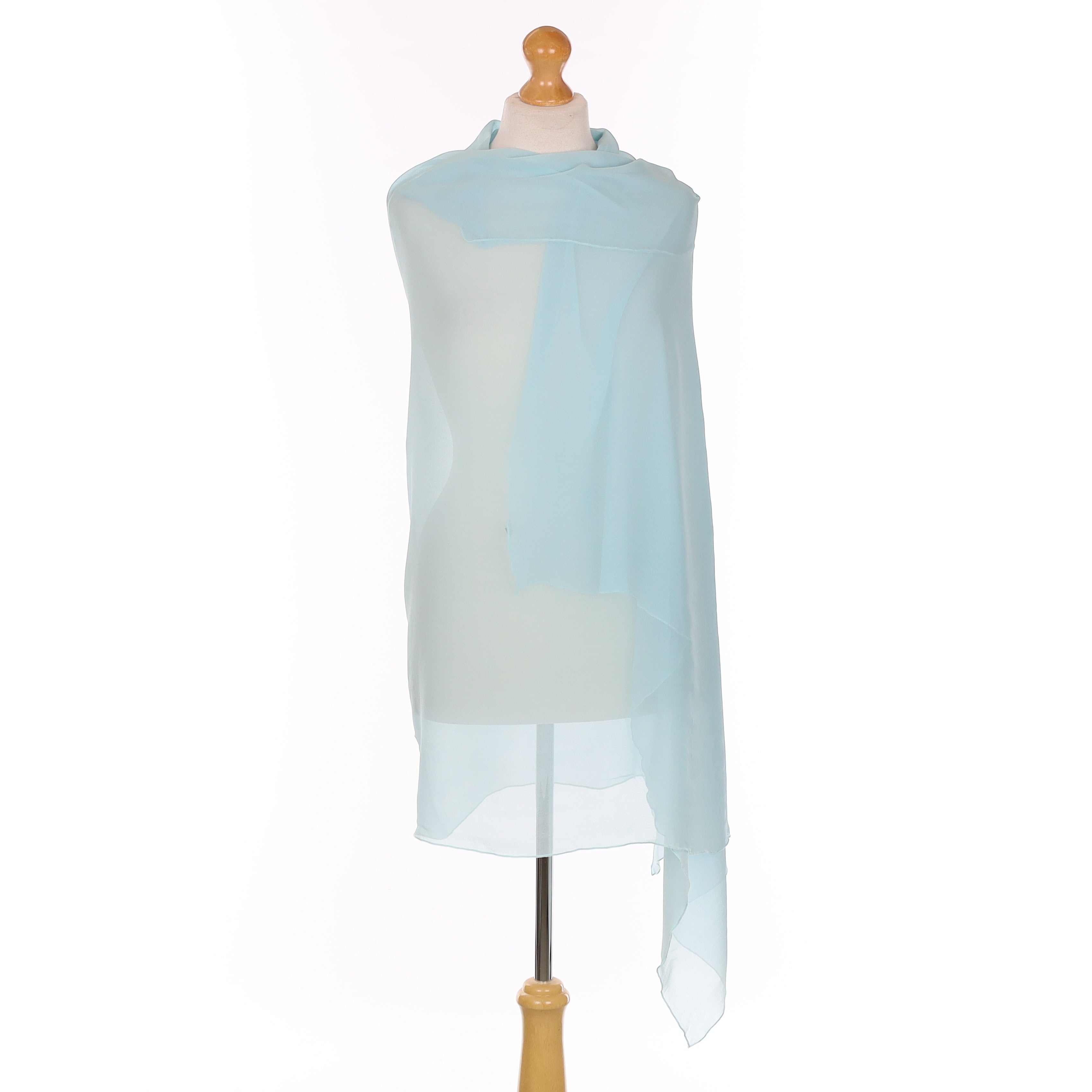 Pale Aqua Silk Wrap