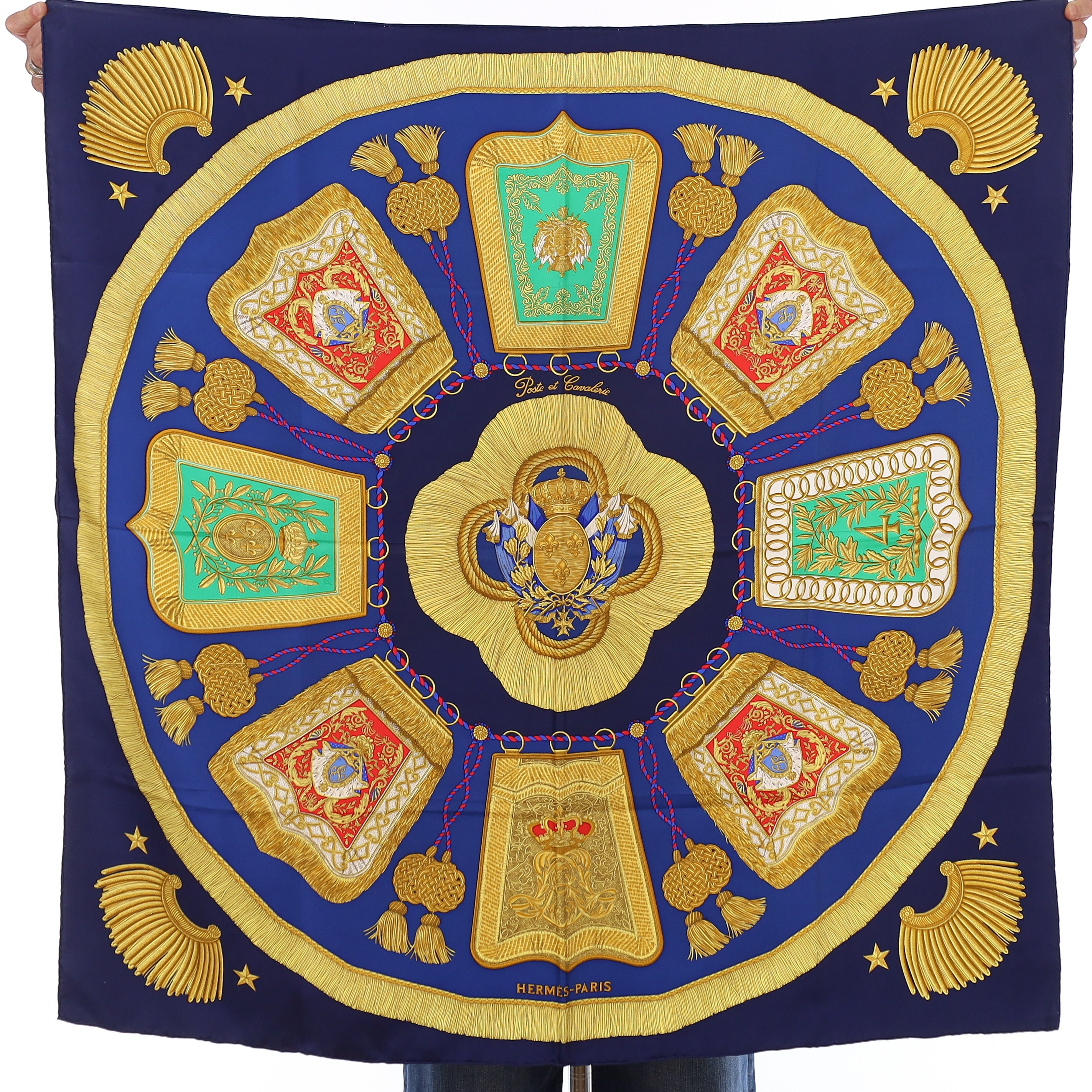 Hermès Poste et Cavalerie Silk Scarf
