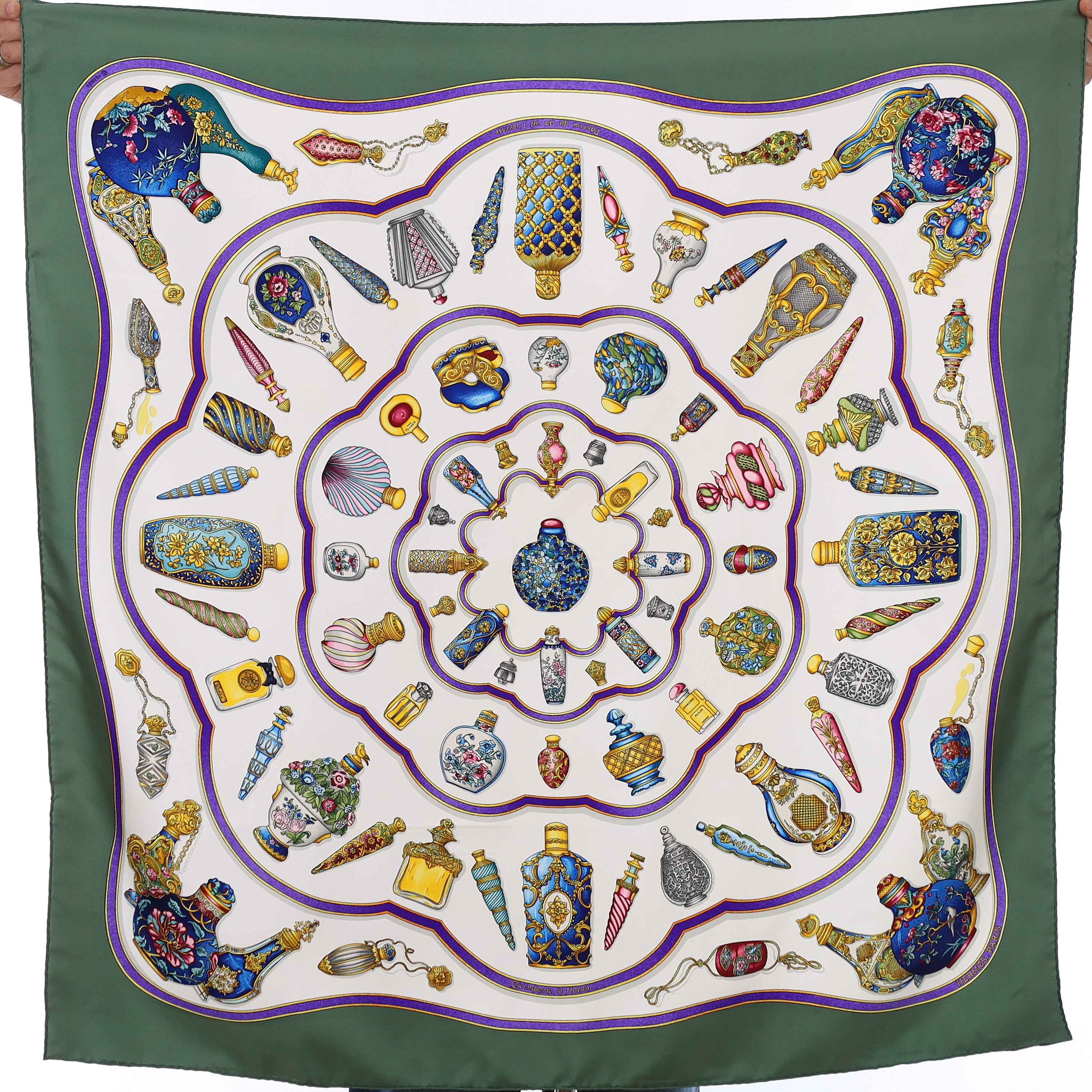 Hermès Flacons Silk Scarf