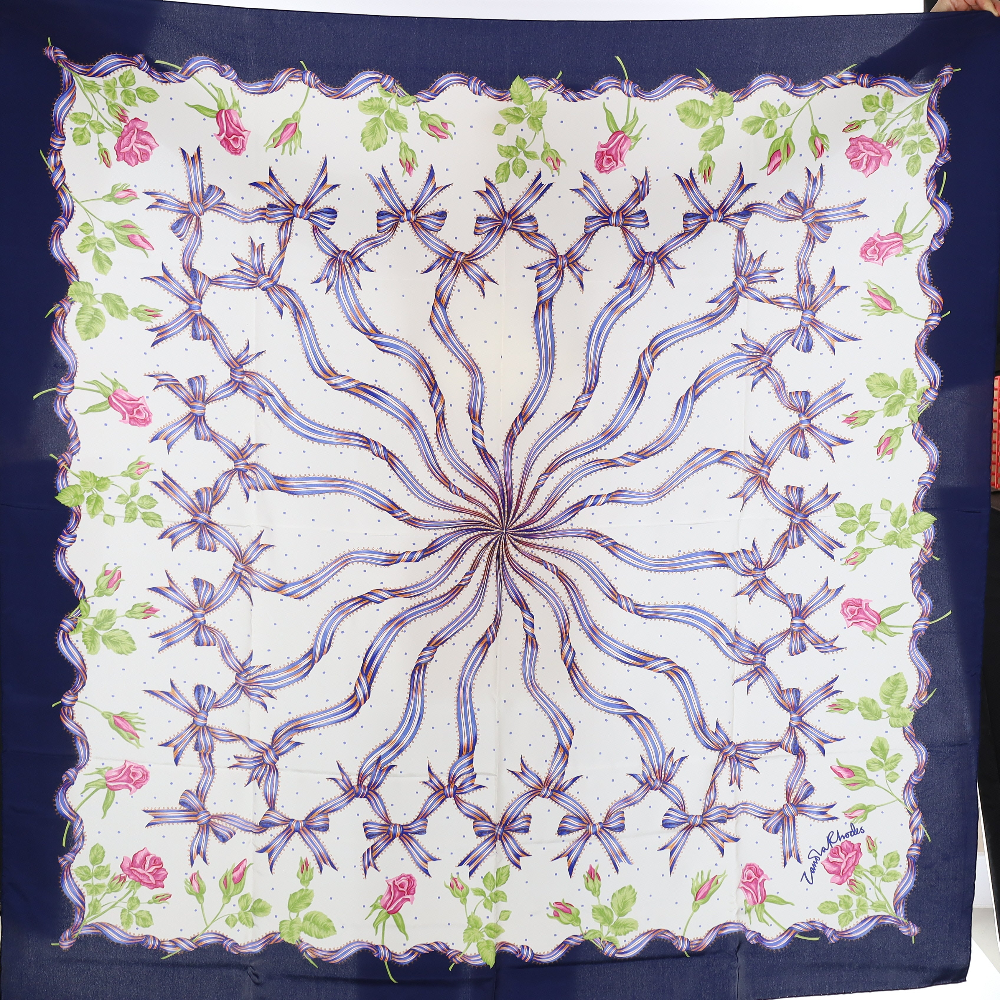 Brand New Boxed Zandra Rhodes Silk Scarf