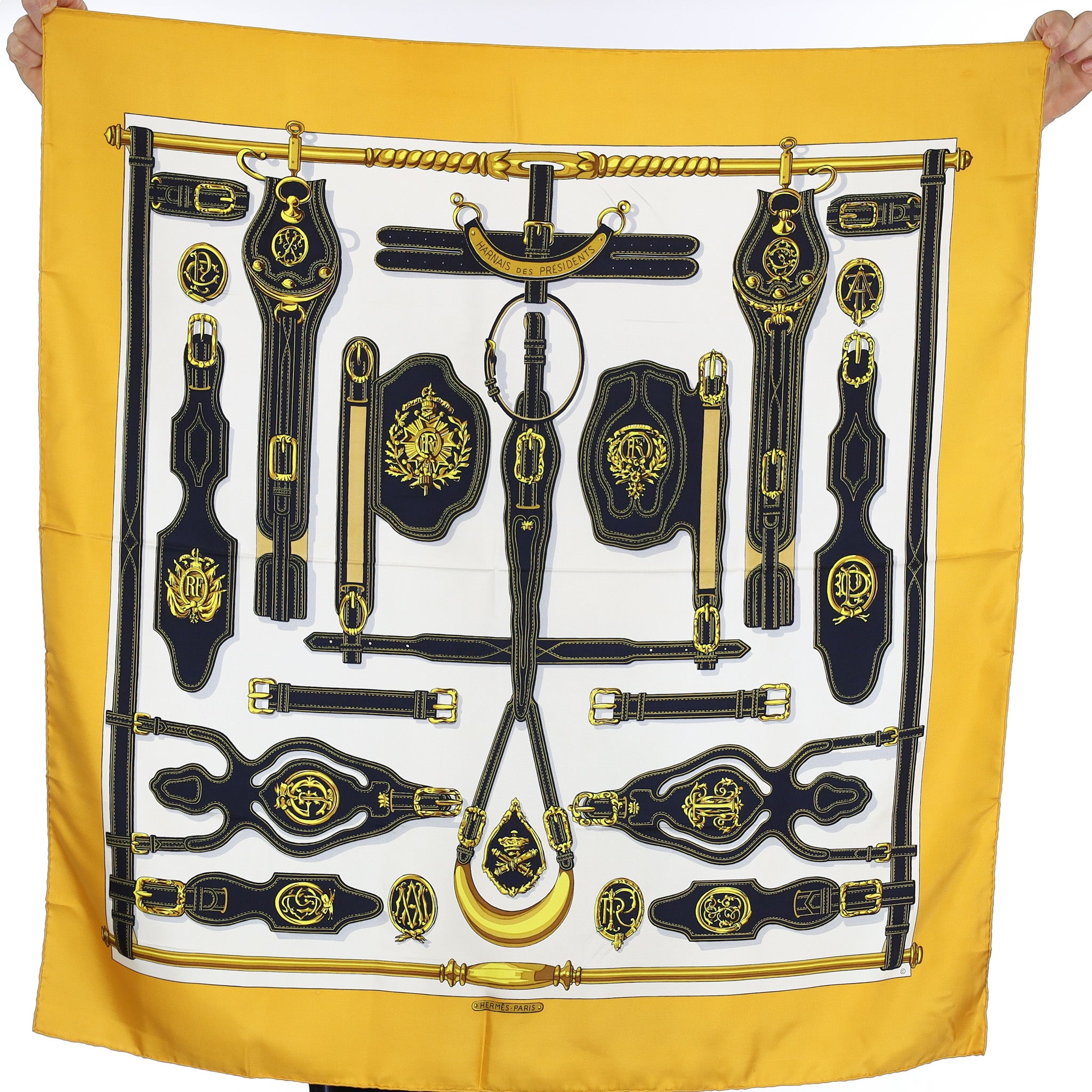 Hermès Harnais des Présidents Silk Scarf