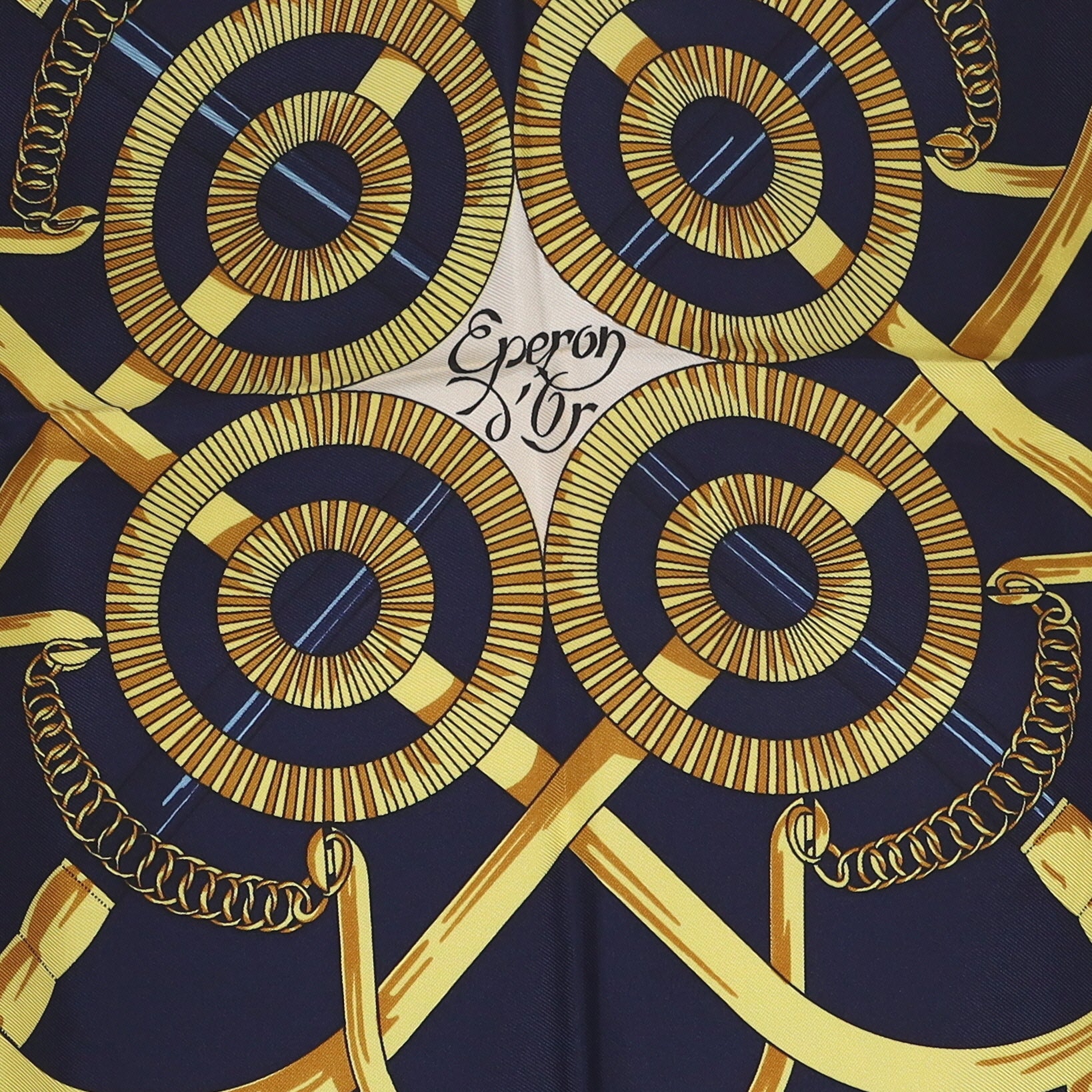 Hermès Eperon d'Or Silk Scarf