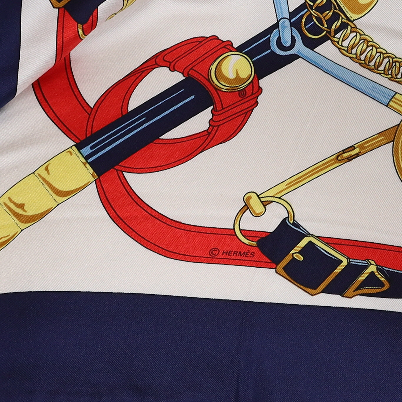 Hermès Eperon d'Or Silk Scarf