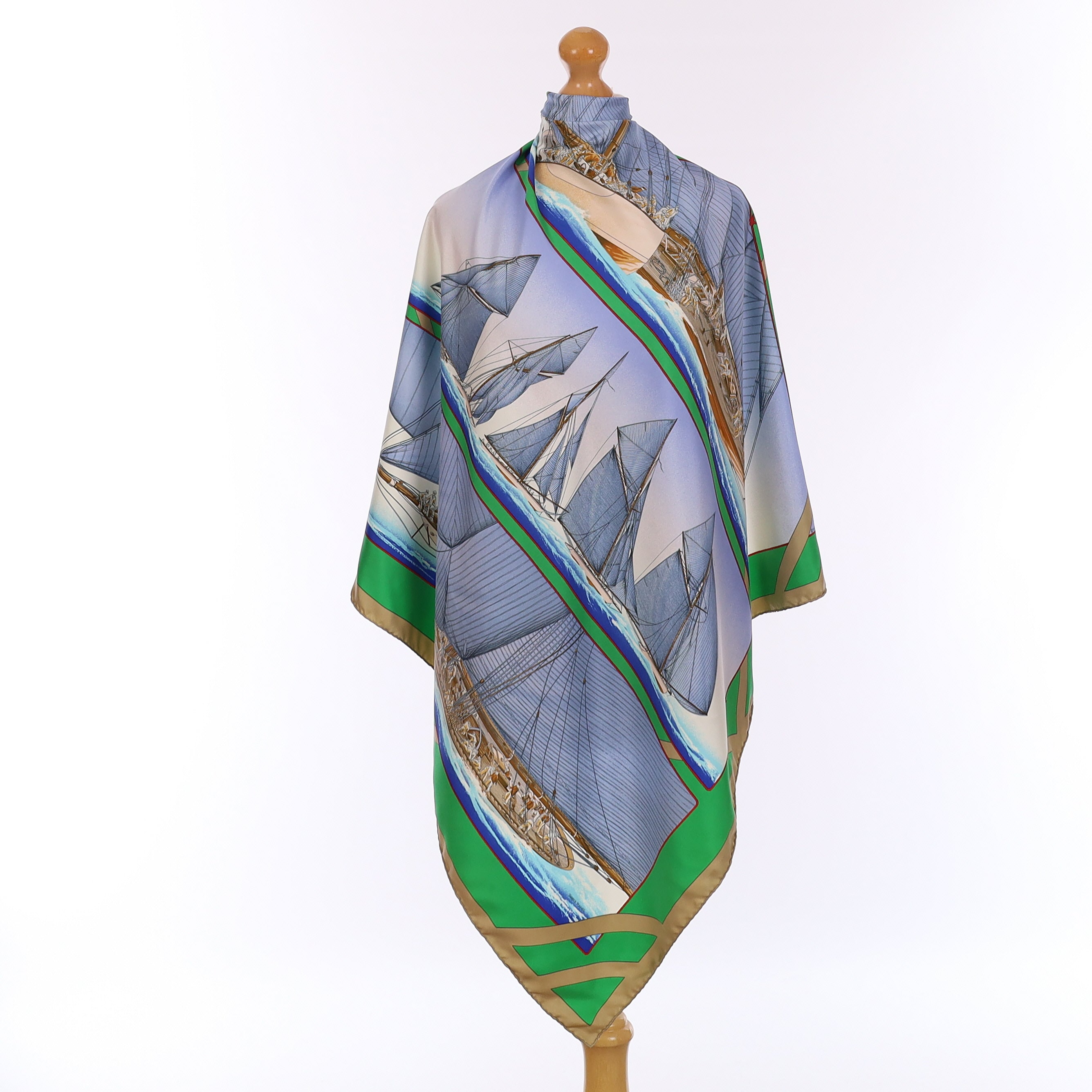 Rafales Hermès Silk Scarf Quite Rare