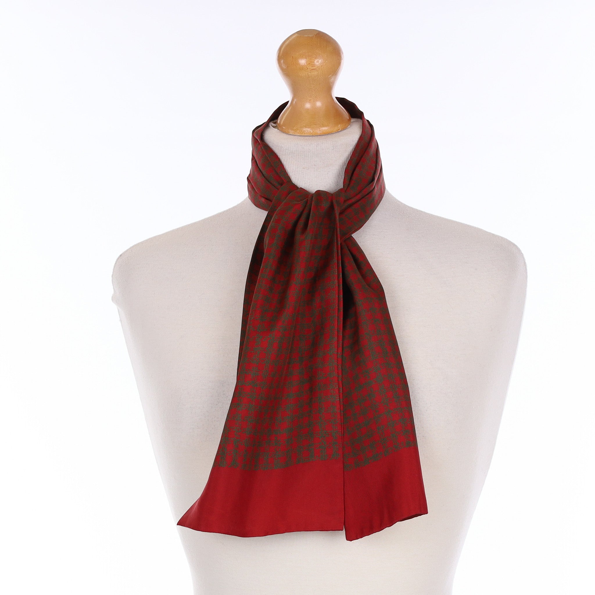 Hermès Check Ascot Silk Scarf