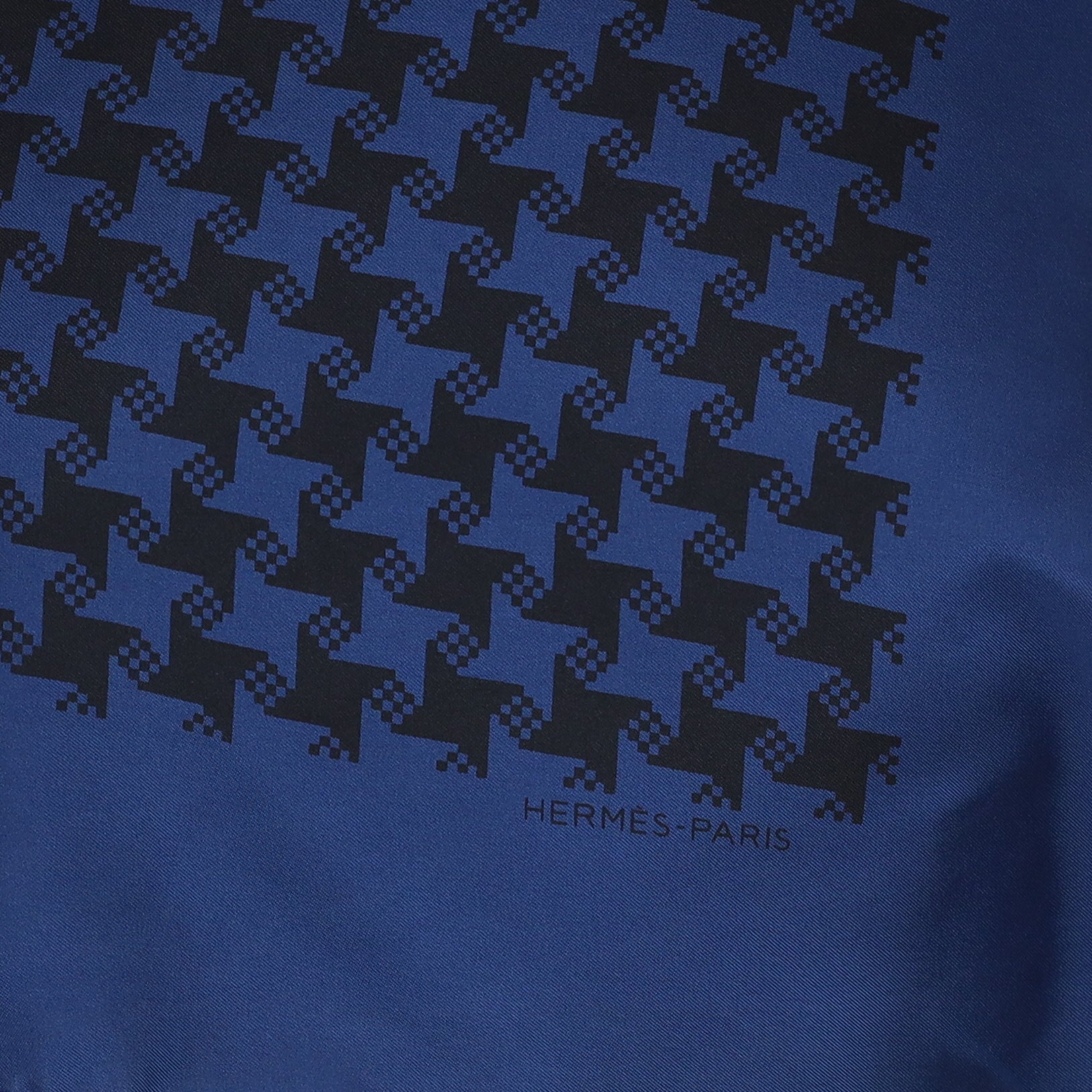 Hermès Dig Tooth Check Silk Scarf