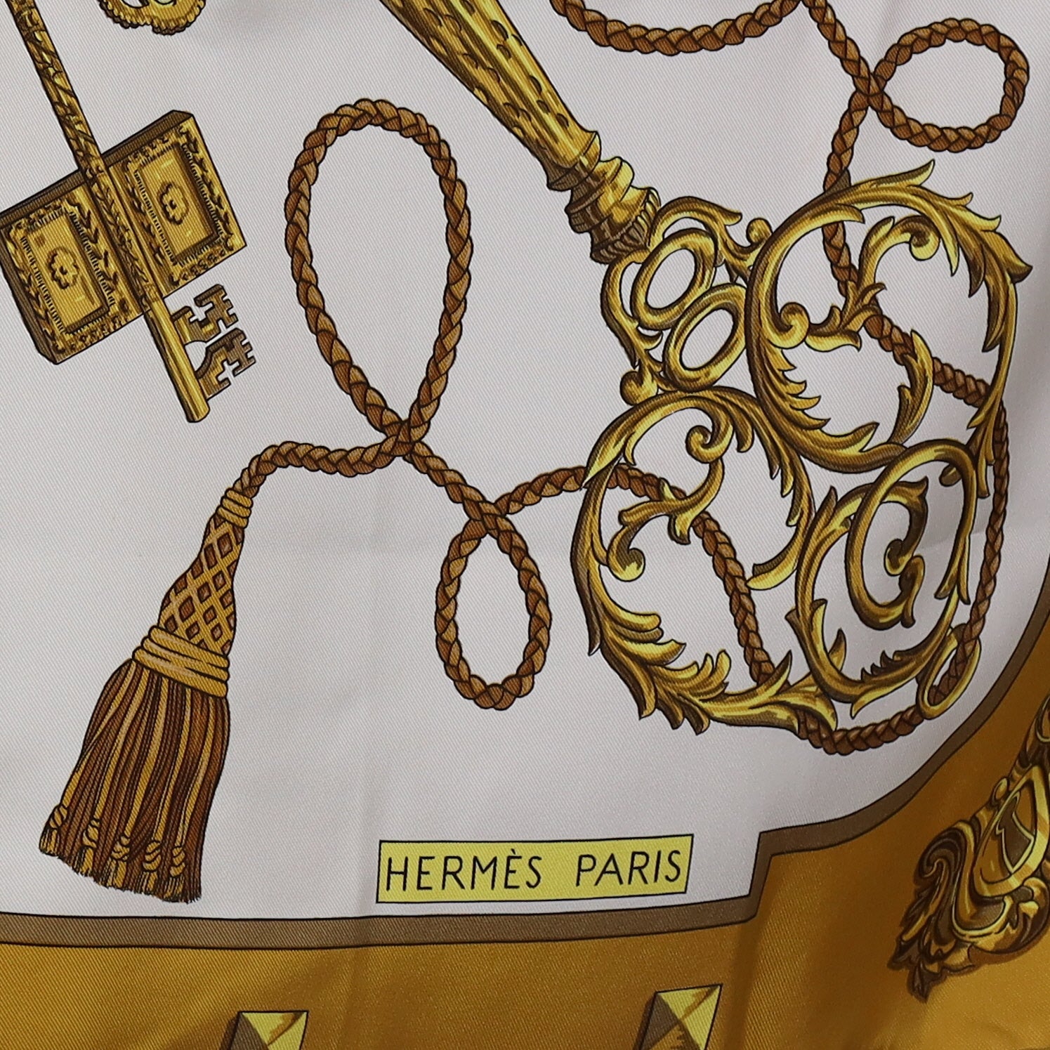 Hermès Les Clefs Silk Scarf