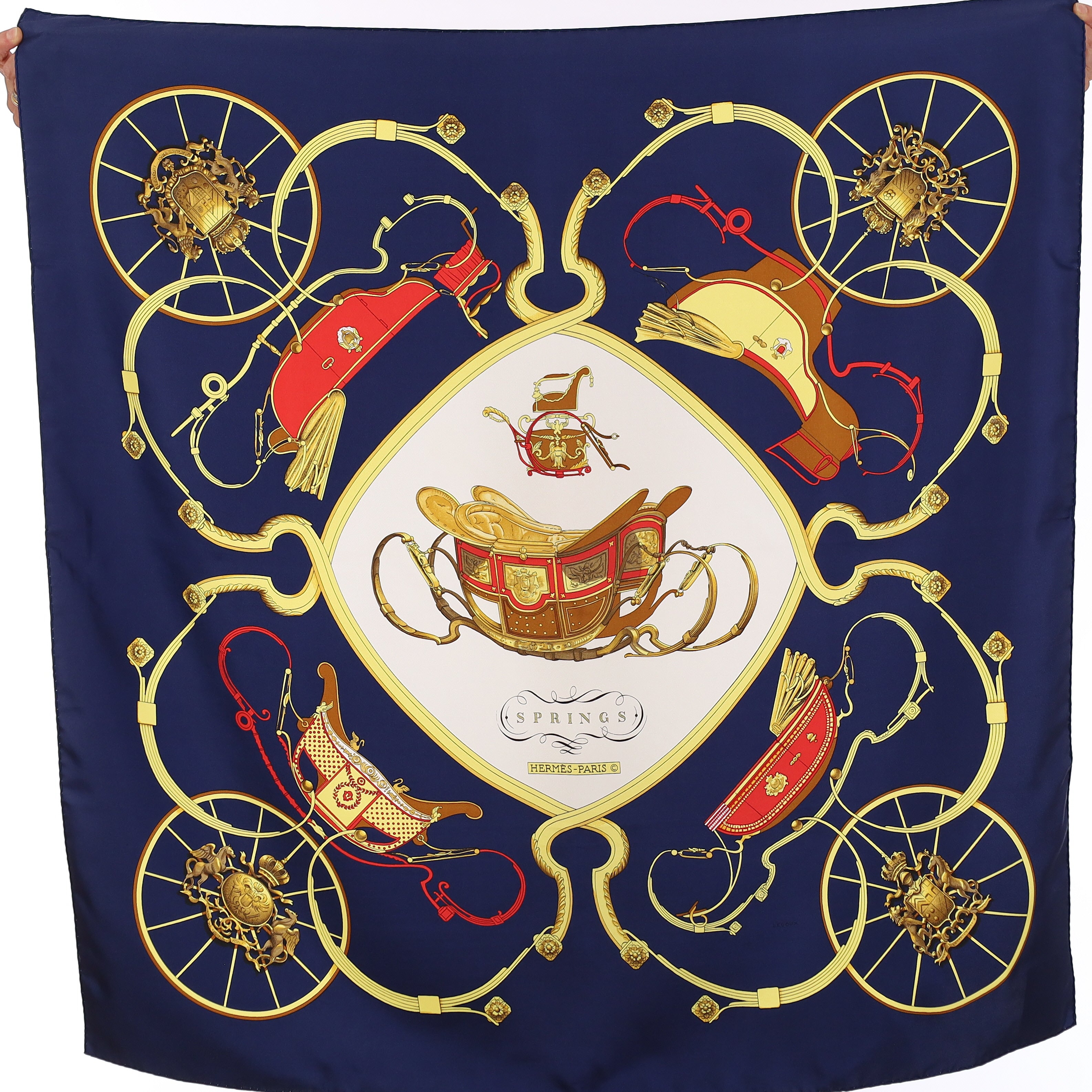 Springs Hermès Silk Scarf