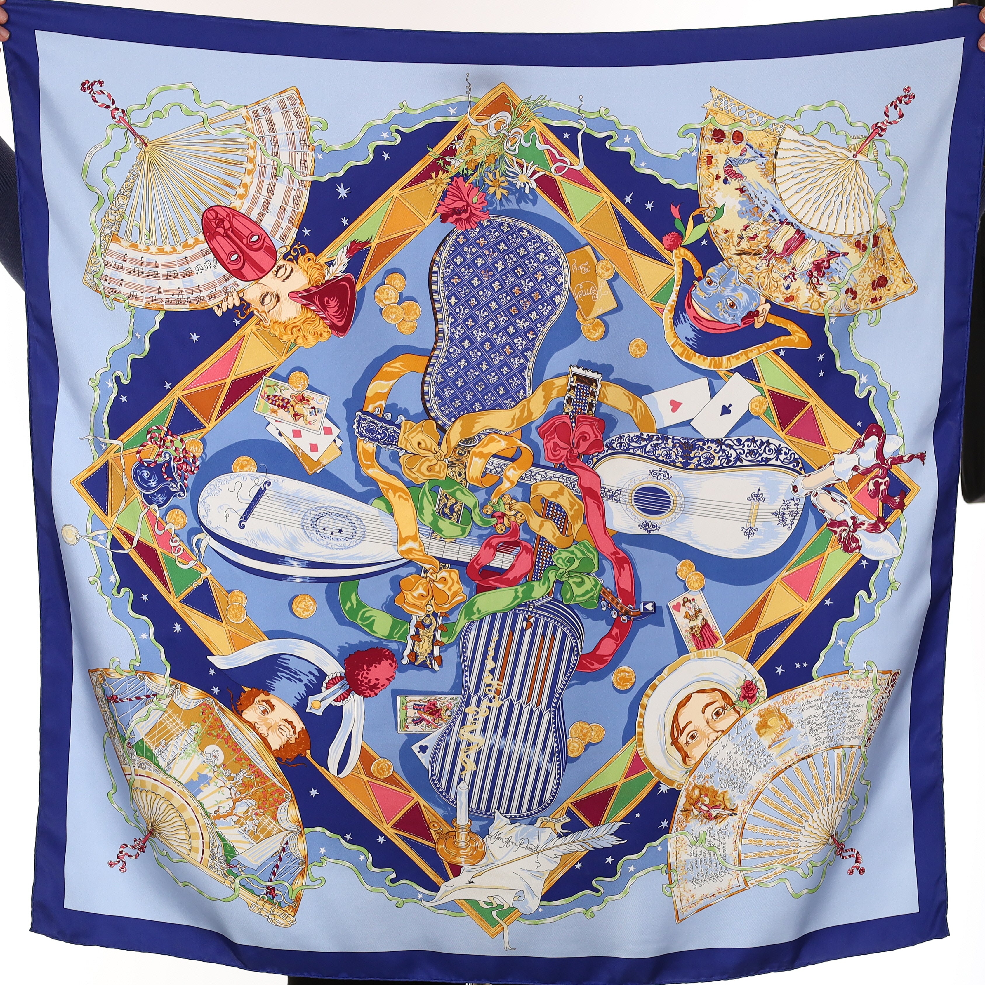Hermès Au Clair de La Lune Silk Scarf