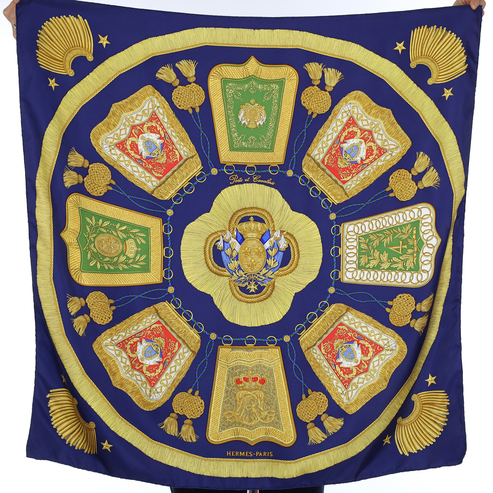 Hermès Poste et Cavalerie Vintage Silk Scarf