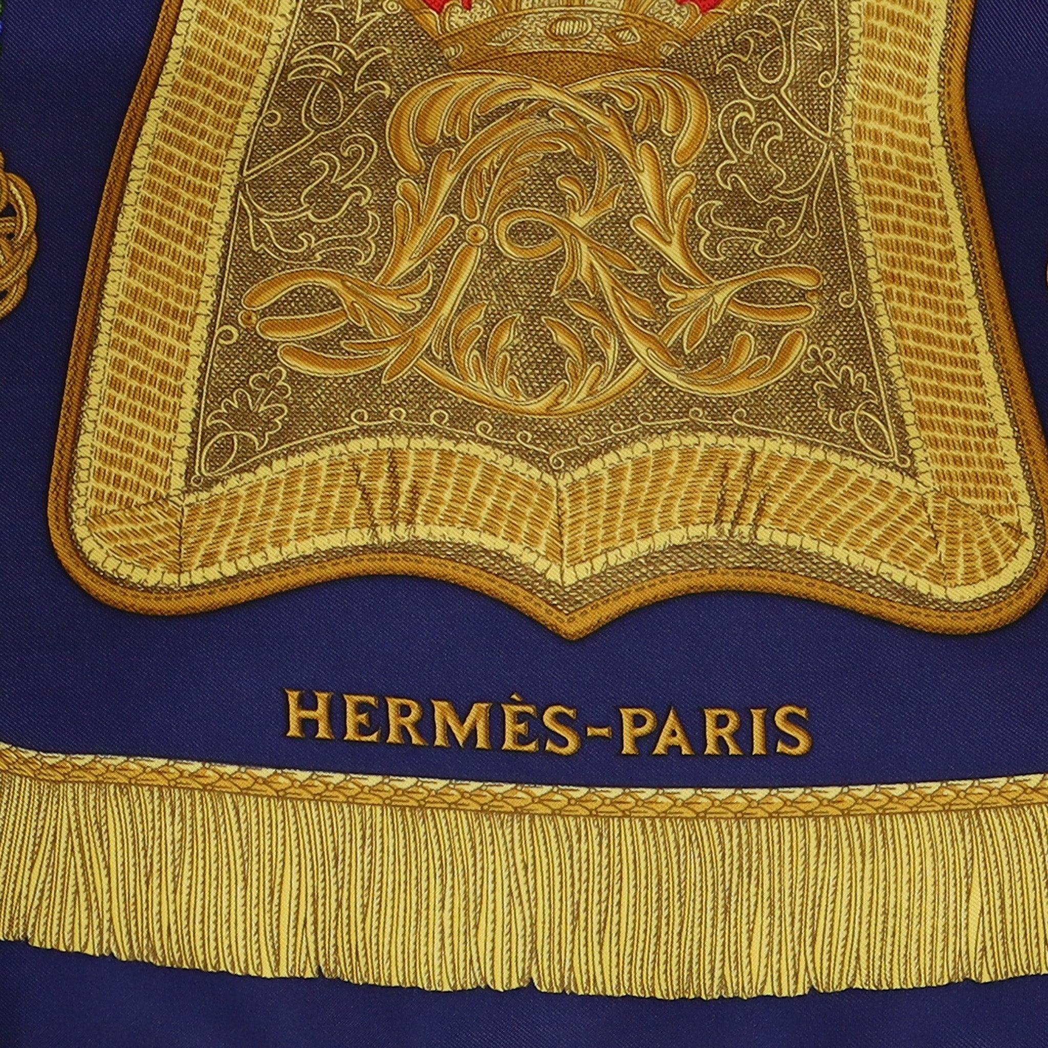 Hermès Poste et Cavalerie Vintage Silk Scarf