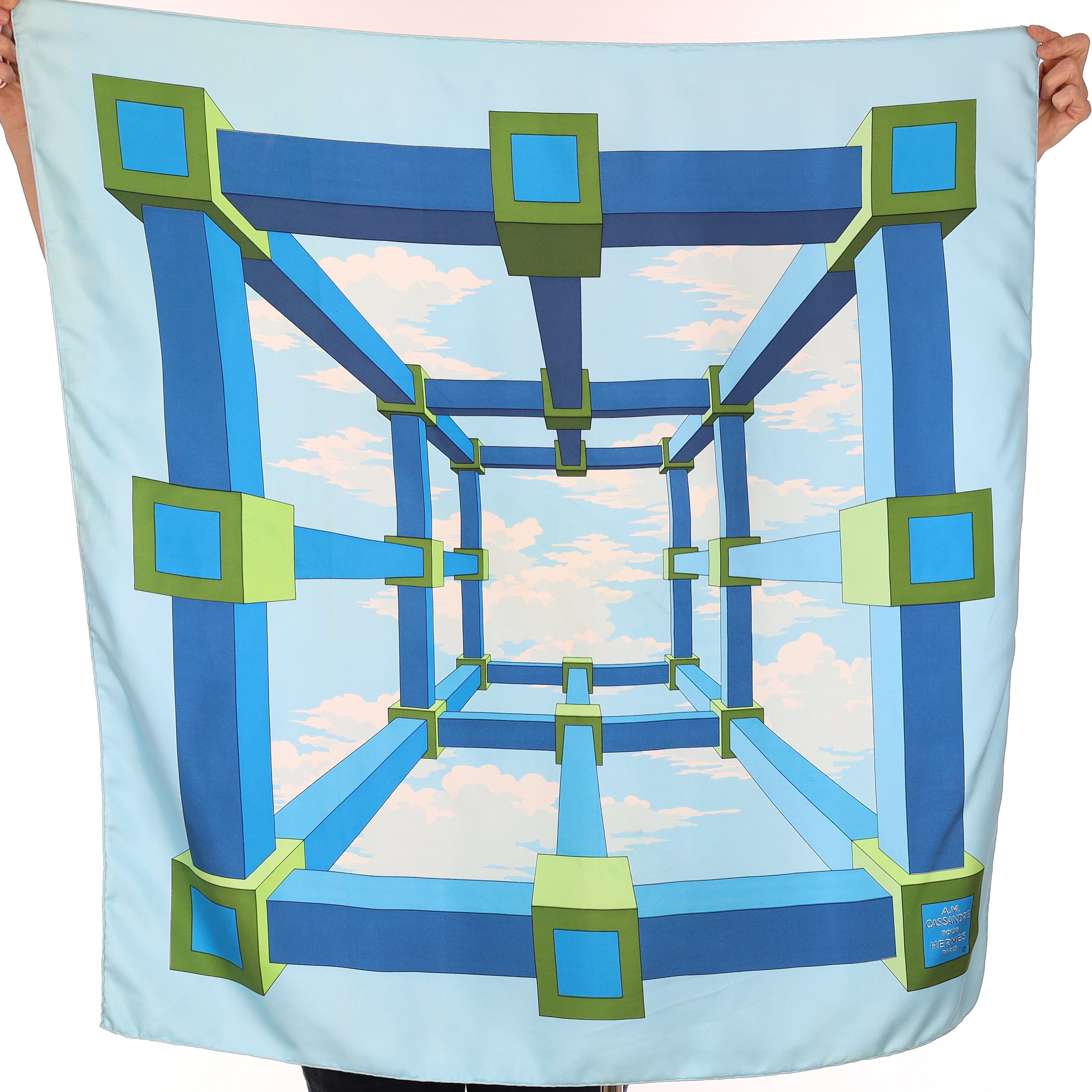 Hermès Perspective Silk Scarf